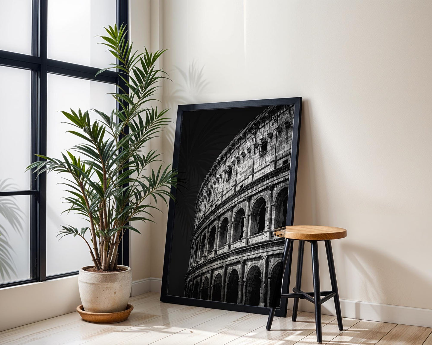 World Landmark | Colosseum Print | Black and White Italy Architecture Photography