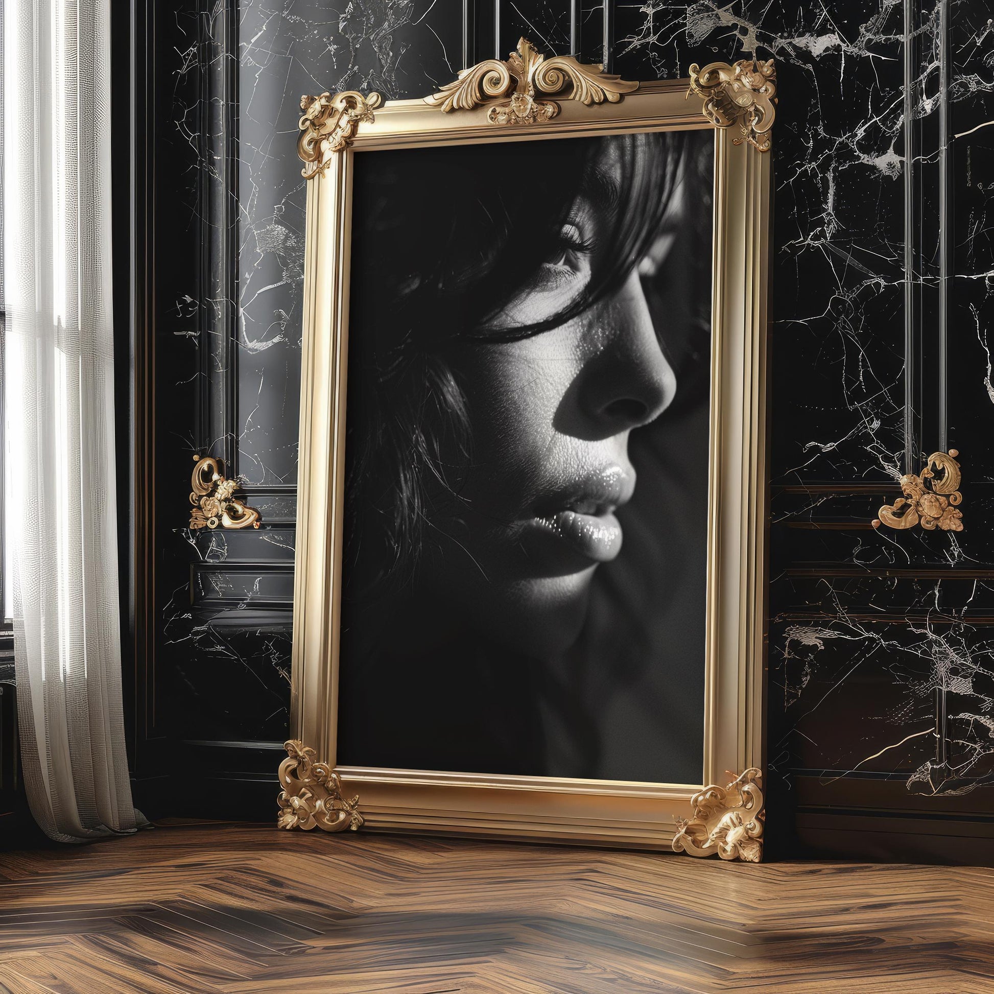 Minimal Wall Art | Black and White Fashion Photography Print | Minimalist wall art print, minimalist black and white poster, modern Scandinavian wall decor, Monohaus