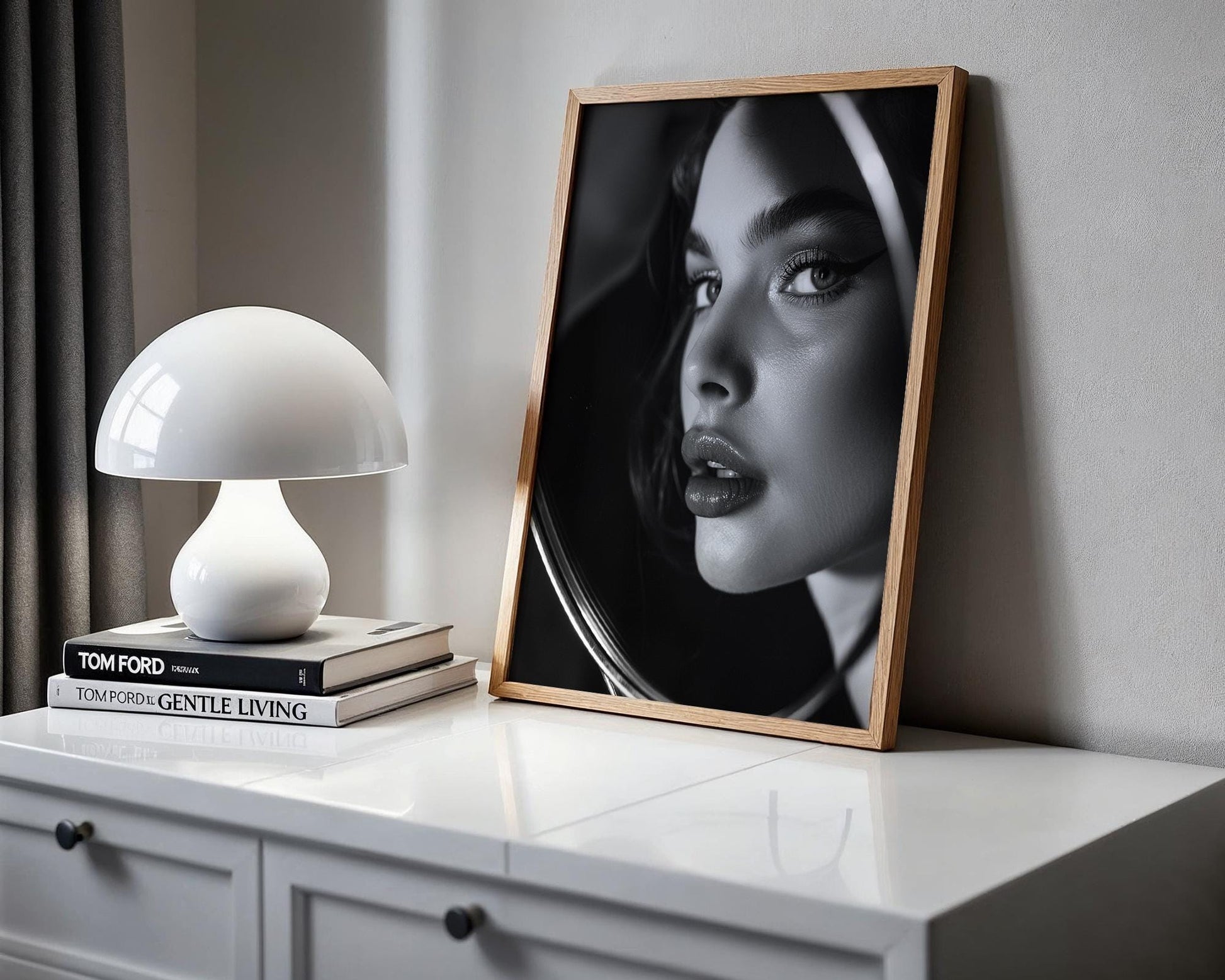 Minimal Wall Art | Retro Paris Fashion Print |  Glamour Photography wall art print, minimalist black and white poster, modern Scandinavian wall decor, Monohaus