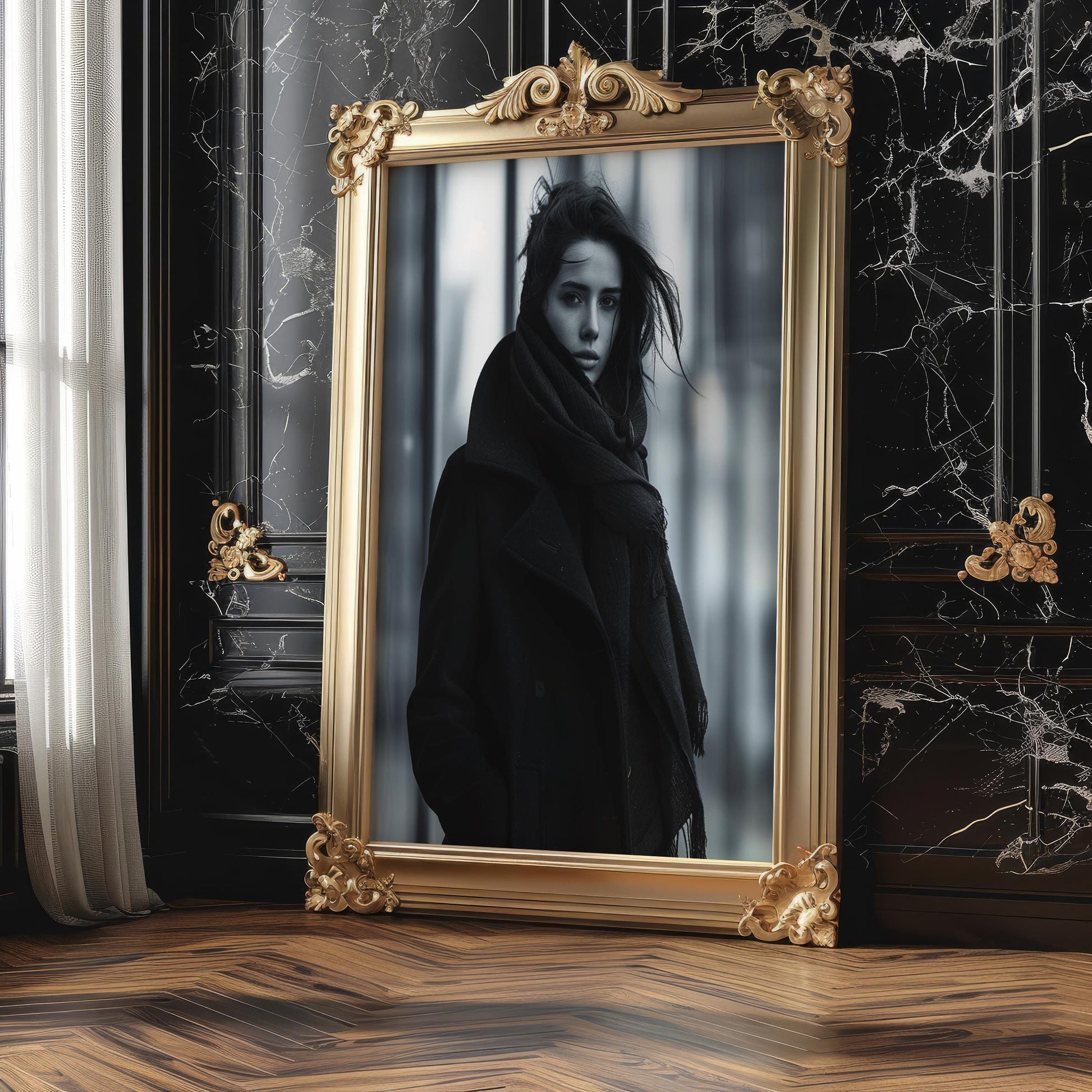 Minimal Wall Art Black and White Fashion Photography Print | Minimalist Home Decor wall art print, minimalist black and white poster, modern Scandinavian wall decor, Monohaus