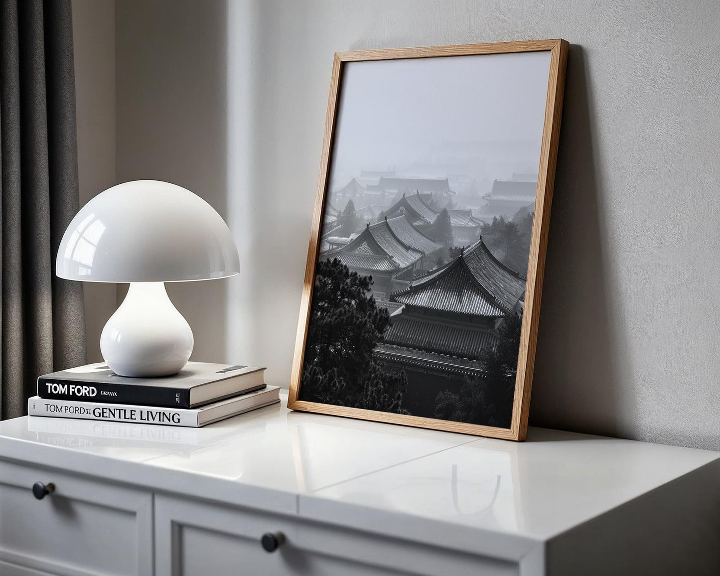 World Landmark | Beijing Temple Roofs Photography Print | China Architecture Wall Art