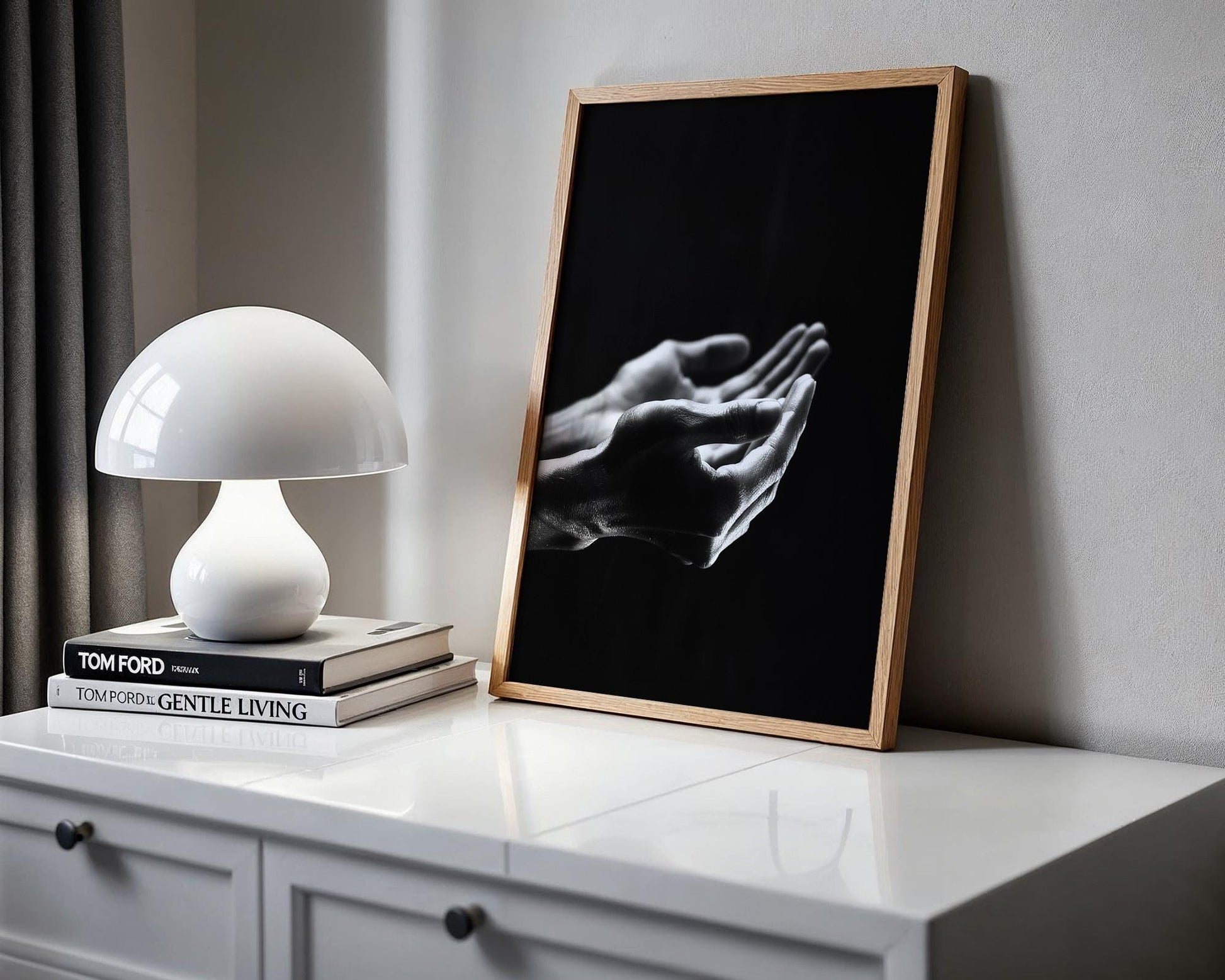 Minimal Wall Art Open Hands Photography | Black and White Fine Art Print wall art print, minimalist black and white poster, modern Scandinavian wall decor, Monohaus