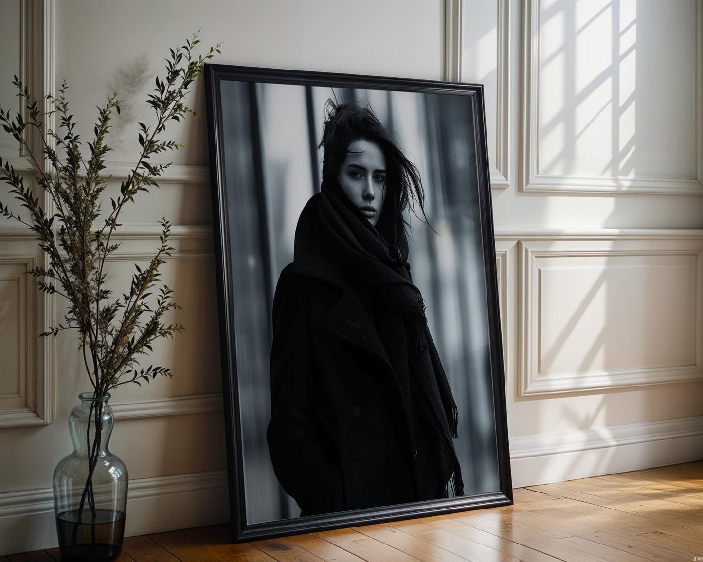 Minimal Wall Art Black and White Fashion Photography Print | Minimalist Home Decor wall art print, minimalist black and white poster, modern Scandinavian wall decor, Monohaus