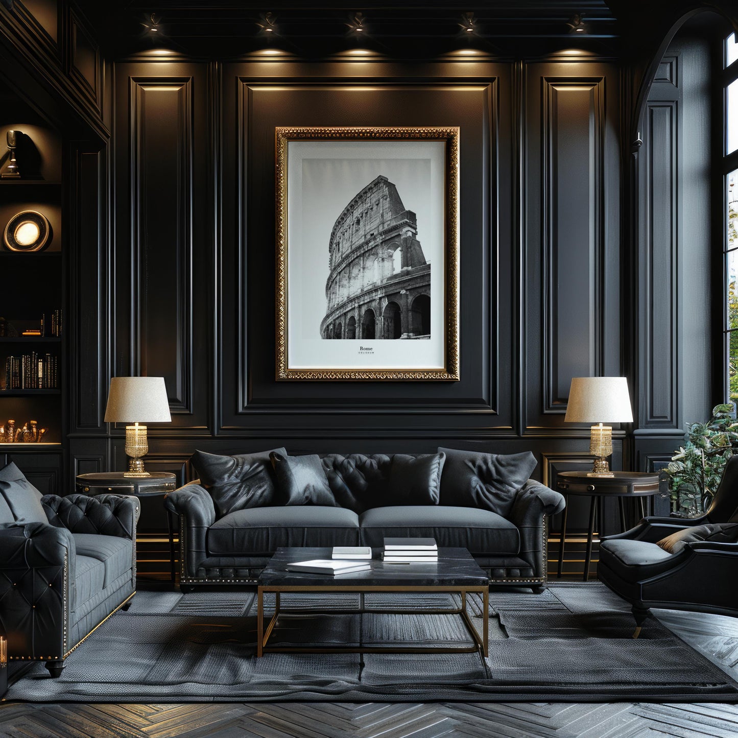 World Landmark | Rome Colosseum Print | Black and White Photography, Italian Architecture wall art print, black and white architectural poster, minimalist modern Scandinavian wall decor, Monohaus