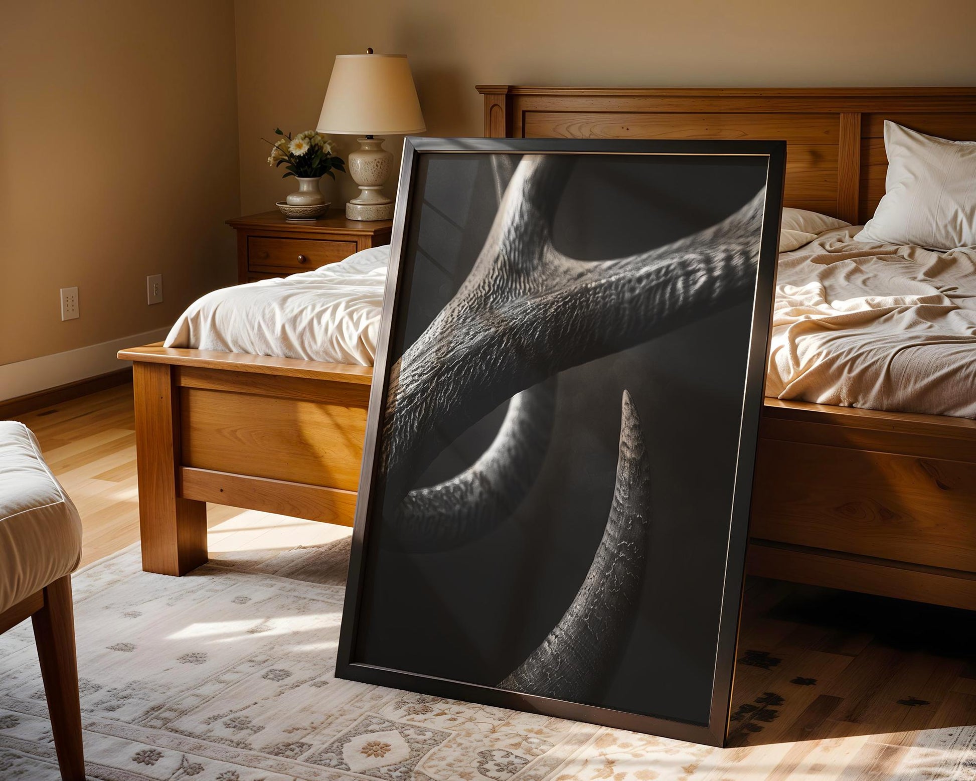 Wildlife Poster | Antler Print | Minimalist Black & White  Photography wall art print, minimalist black and white poster, modern Scandinavian wall decor, Monohaus