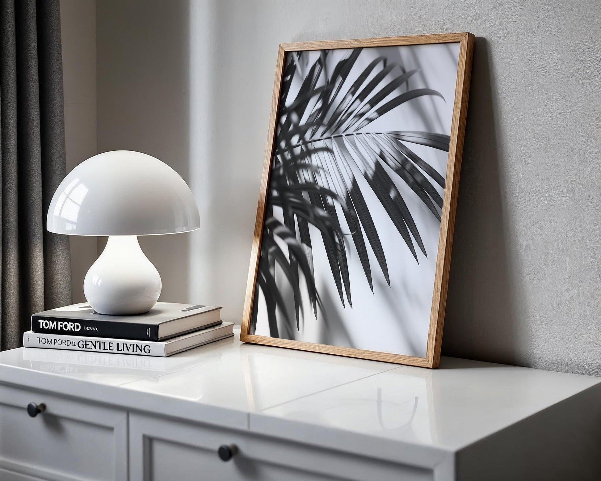 Botanical Photo | Abstract Leaf Macro Photography Print | Black & White Minimal abstract wall art print, geometric minimalist poster, modern Scandinavian decor, Monohaus