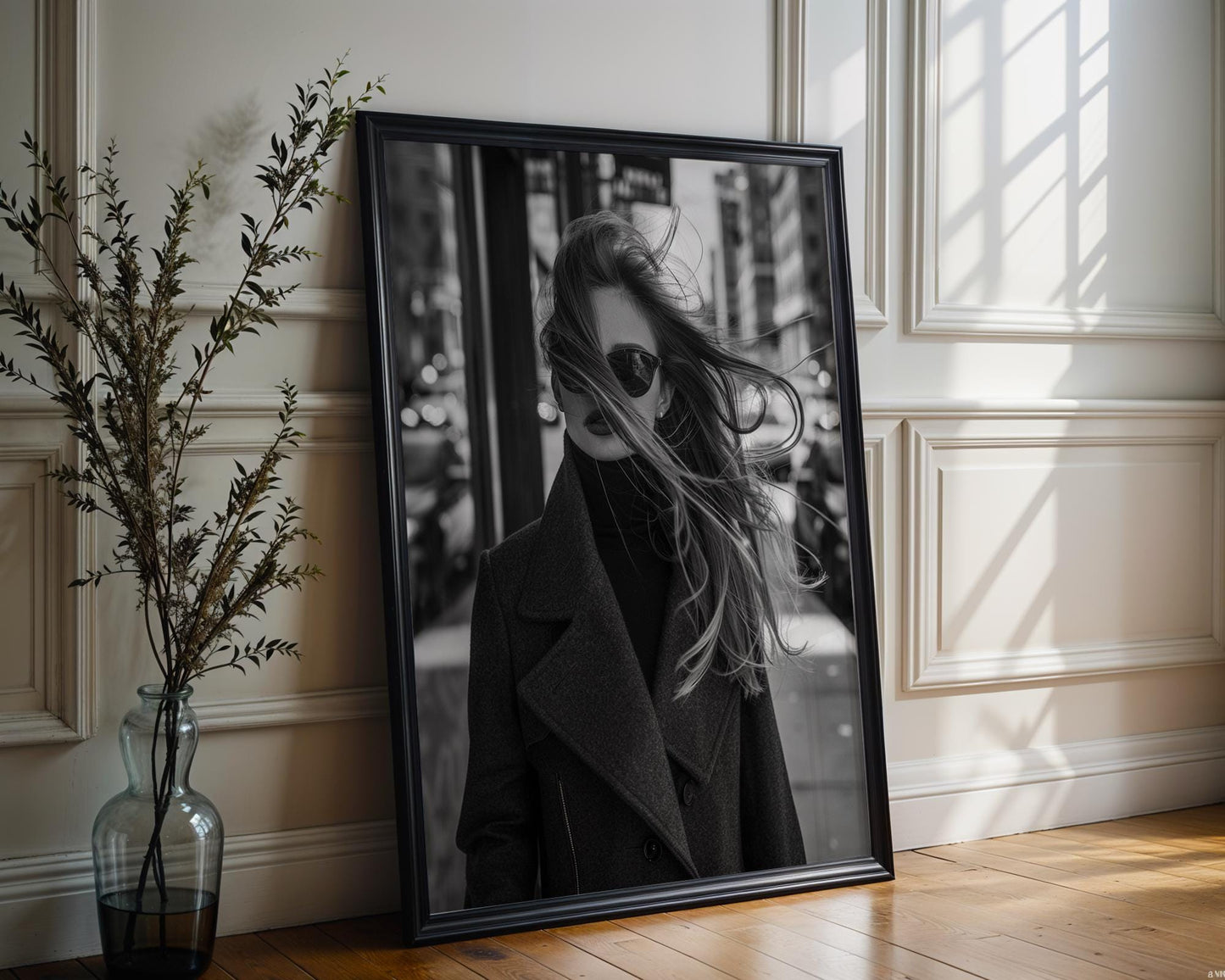 Minimal Wall Art | Black & White Fashion Photography Print | Minimalist wall art print, minimalist black and white poster, modern Scandinavian wall decor, Monohaus