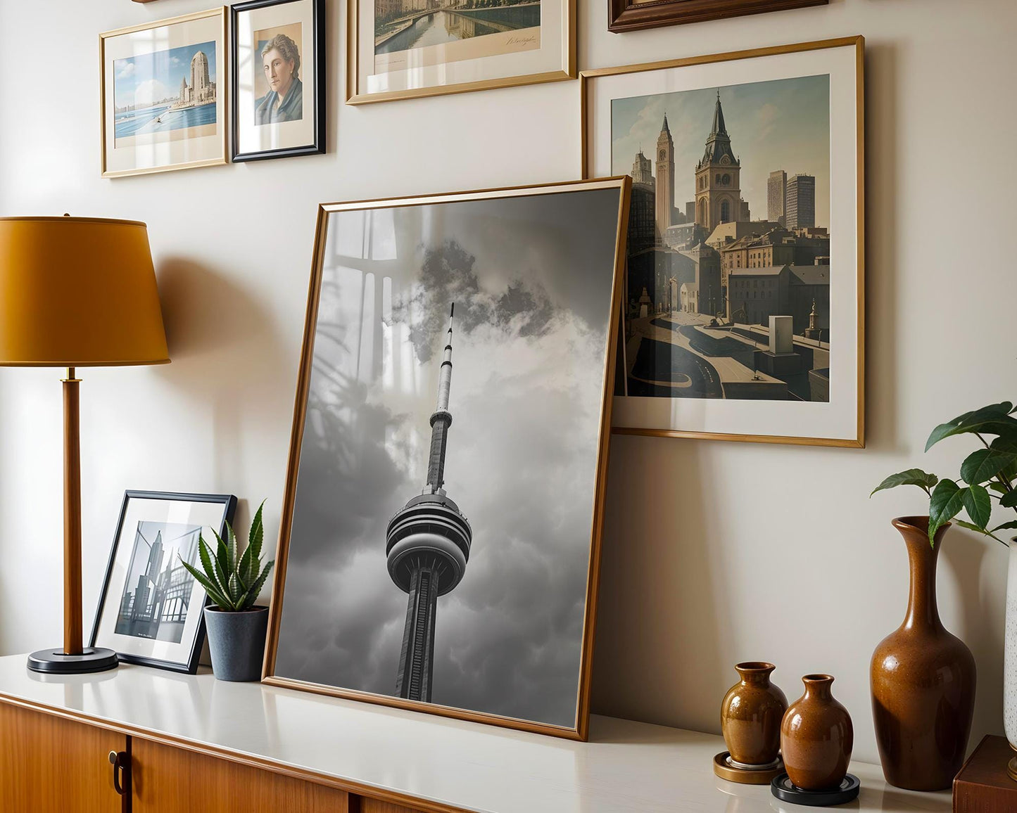 World Landmark | CN Tower Print | Toronto Black and White Photography, Minimalist Wall Art wall art print, black and white architectural poster, minimalist modern Scandinavian wall decor, Monohaus