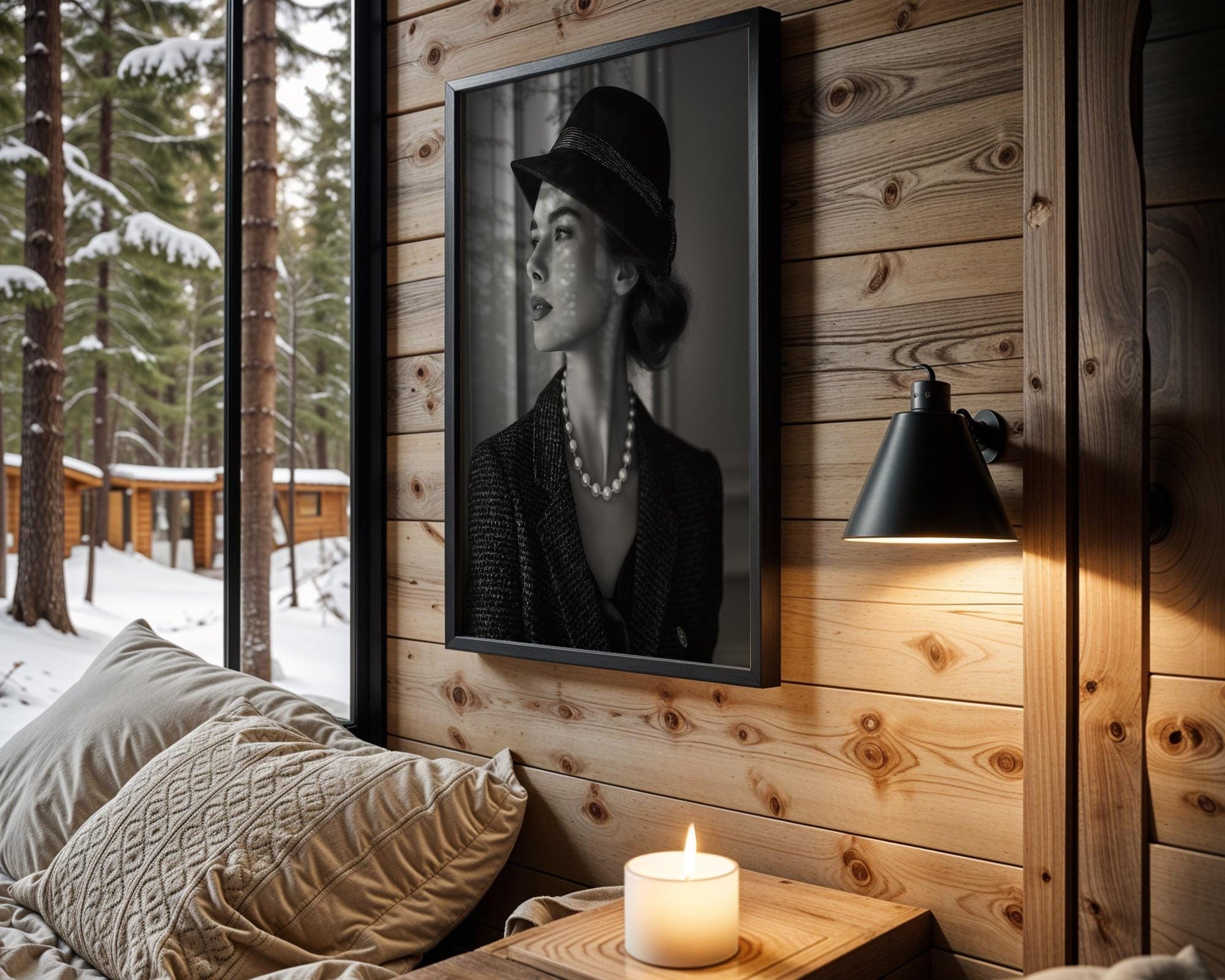 Minimal Wall Art | Retro Paris Fashion Print |  Glamour Photography wall art print, minimalist black and white poster, modern Scandinavian wall decor, Monohaus