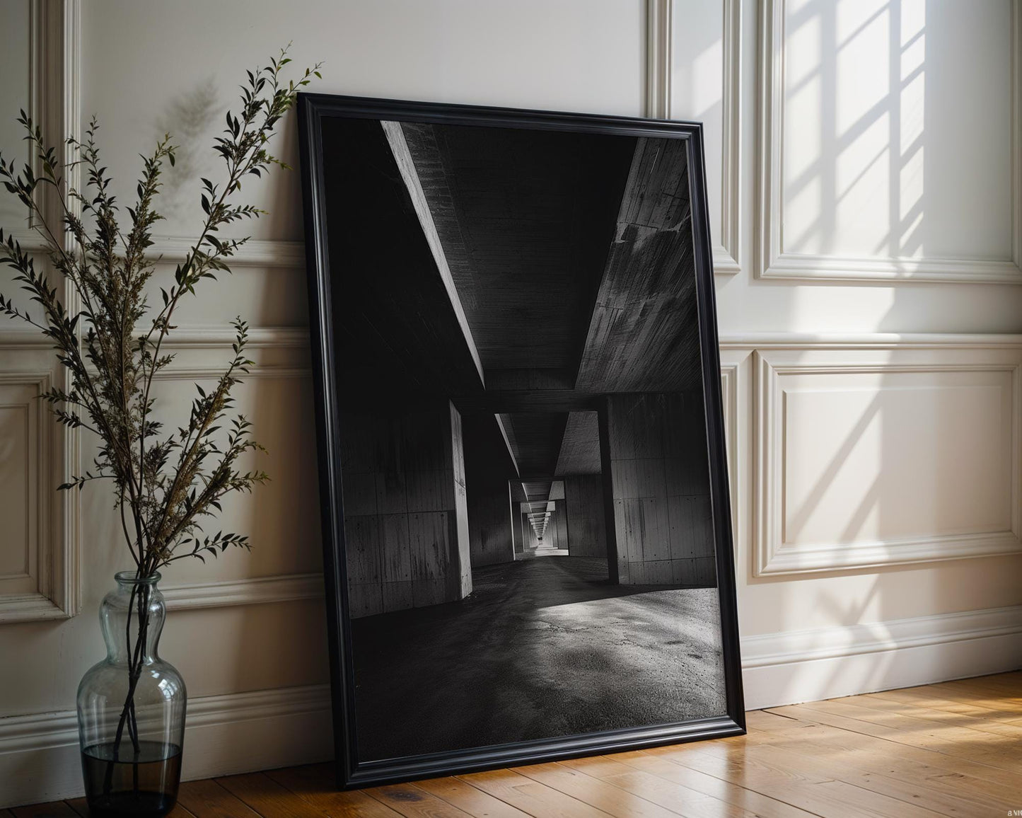 Urban Photography | Concrete Architecture Fine Art Print | Black and White Minimalist Photography wall art print, black and white architectural poster, minimalist modern Scandinavian wall decor, Monohaus