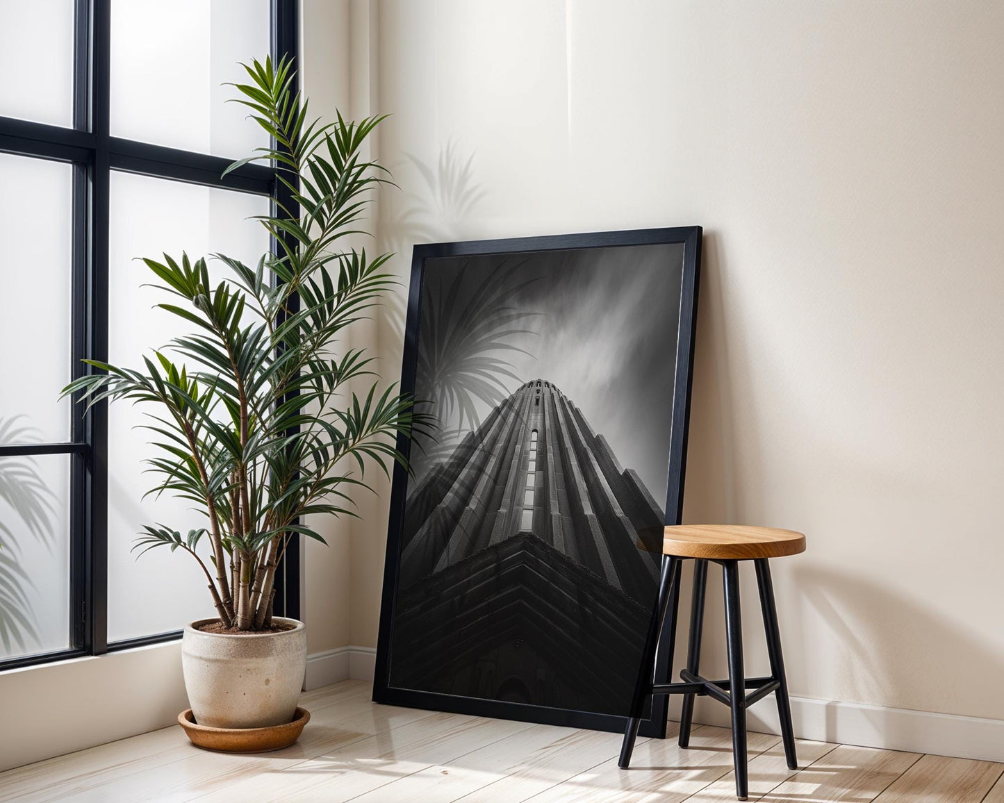 World Landmark | Hallgrímskirkja Church Print | Black and White Reykjavik Architecture Photography