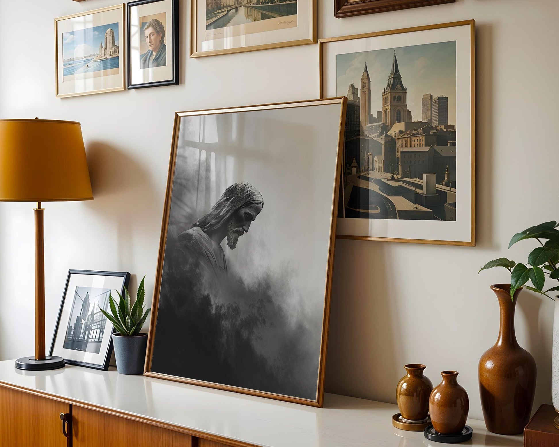 World Landmark | Christ the Redeemer Print | Rio Statue Photography, Minimalist Wall Art wall art print, minimalist black and white poster, modern Scandinavian wall decor, Monohaus