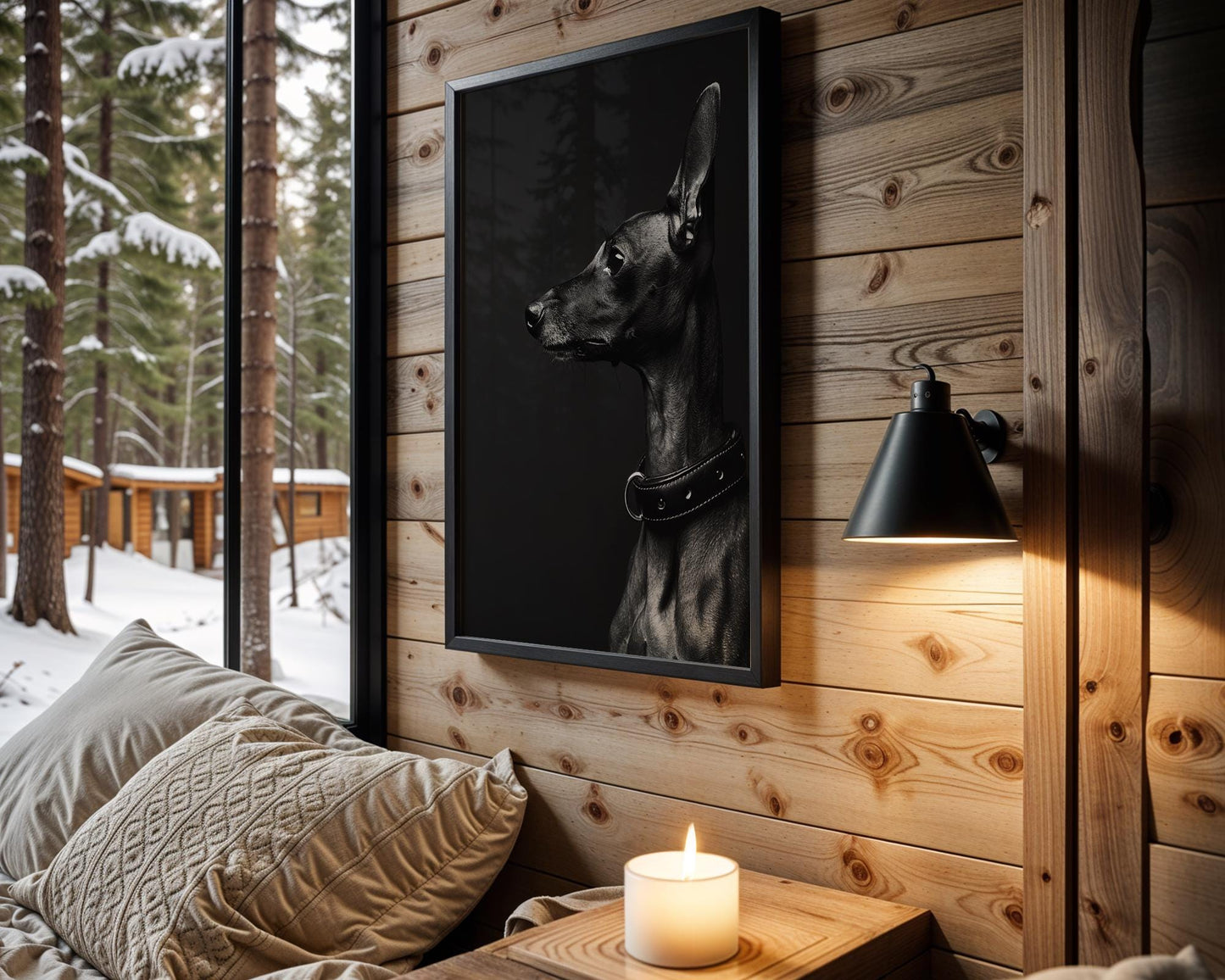 Dog Photography Italian Greyhound Print | Moody Black and White Pet Portrait wall art print, minimalist black and white poster, modern Scandinavian wall decor, Monohaus