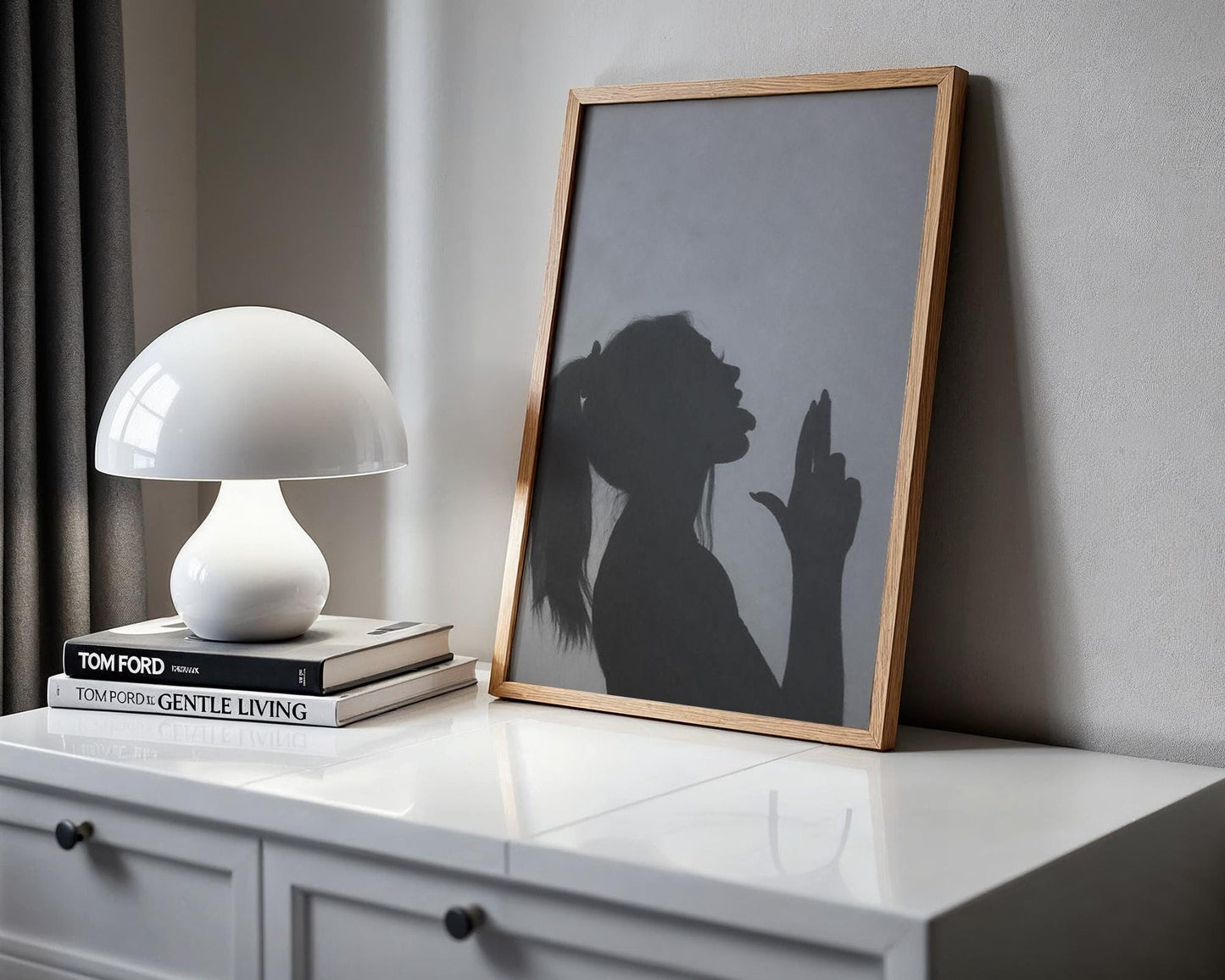 Designer Wall Art | Silhouette Print | Minimalist Modern Home Decor wall art print, minimalist black and white poster, modern Scandinavian wall decor, Monohaus