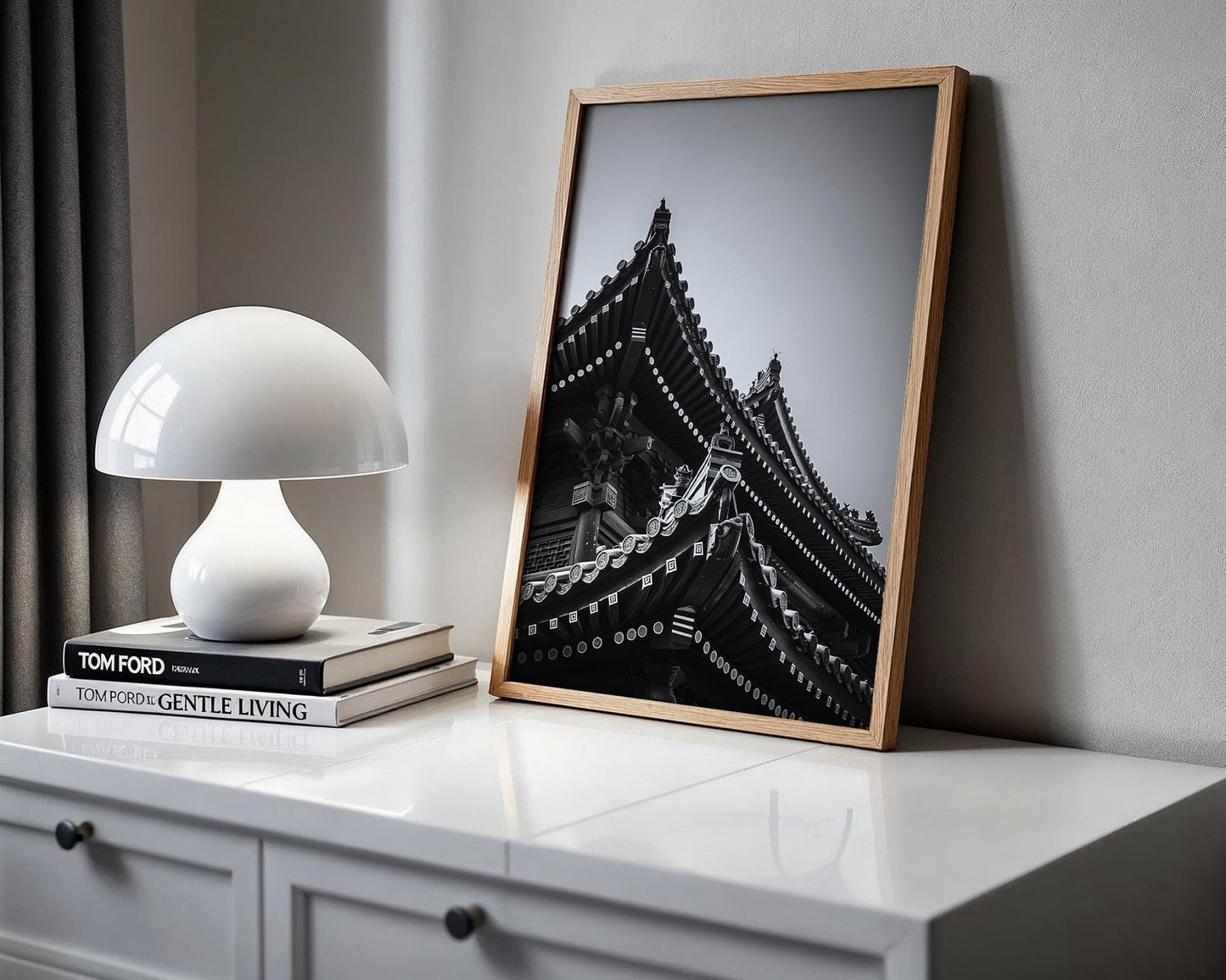 World Landmark | Kyoto Temple Photography Print | Minimalist Japanese Architecture Wall Art