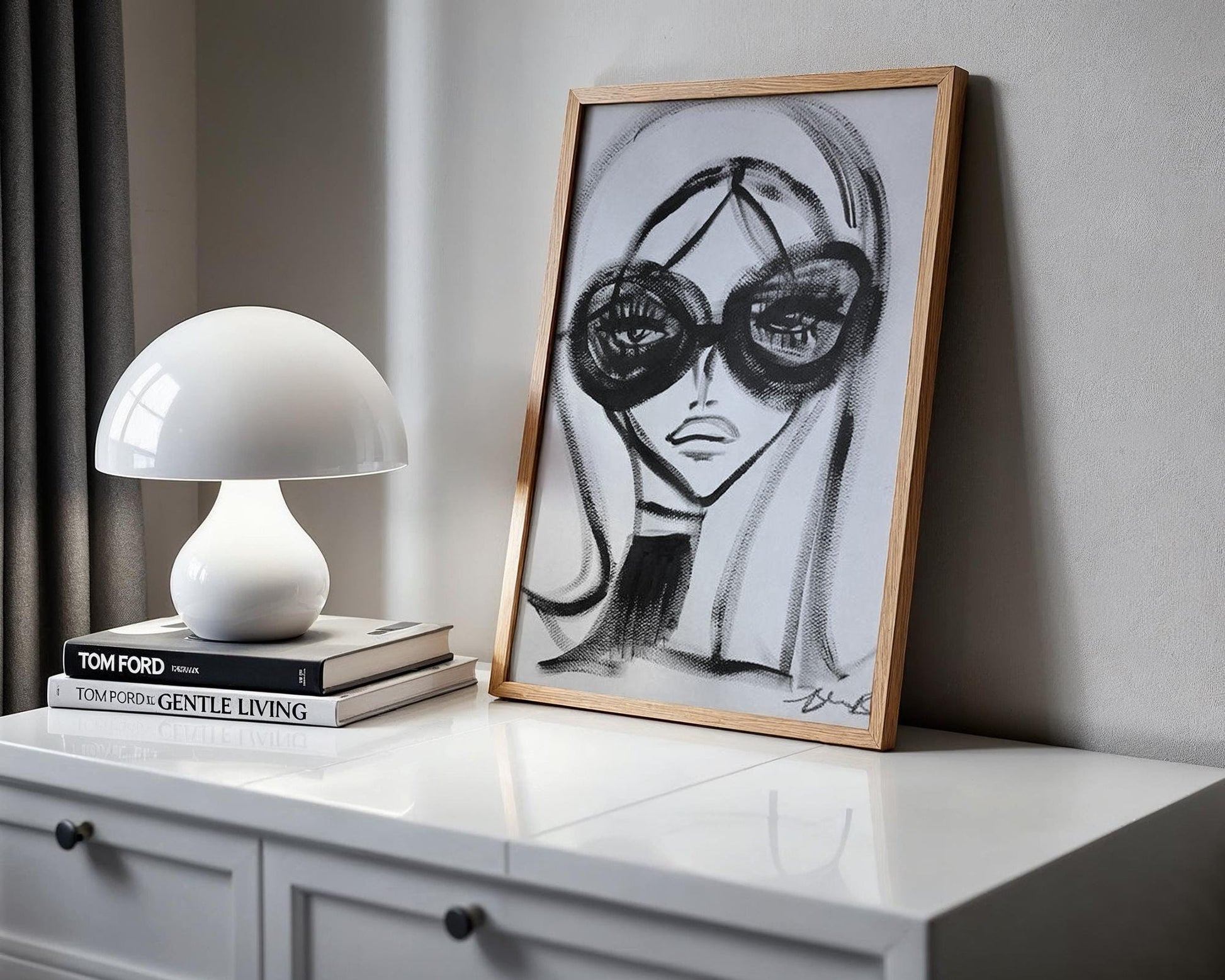 Designer Wall Art | Abstract Fashion Print | Black and White Sketch Poster abstract wall art print, geometric minimalist poster, modern Scandinavian decor, Monohaus