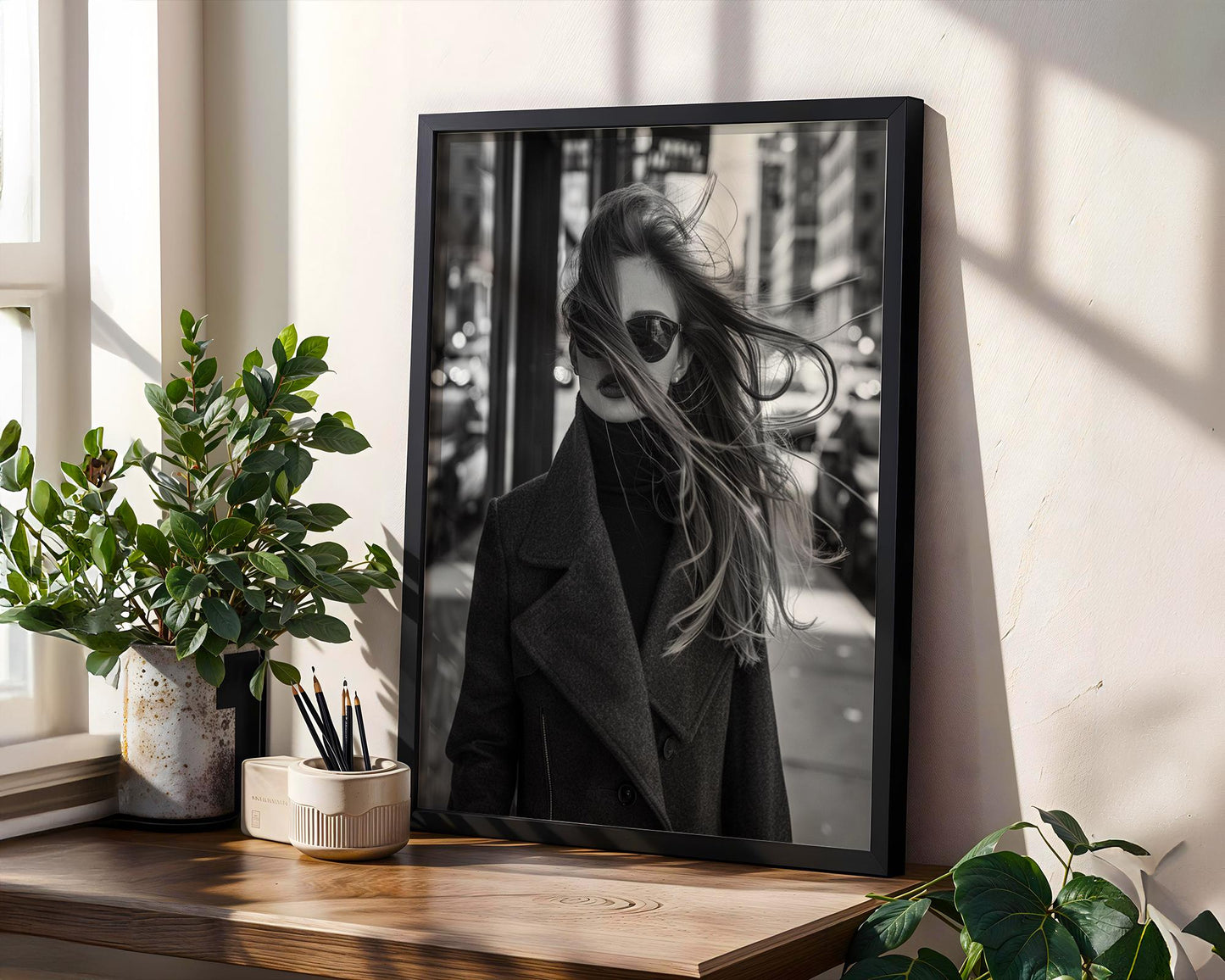 Minimal Wall Art | Black & White Fashion Photography Print | Minimalist wall art print, minimalist black and white poster, modern Scandinavian wall decor, Monohaus