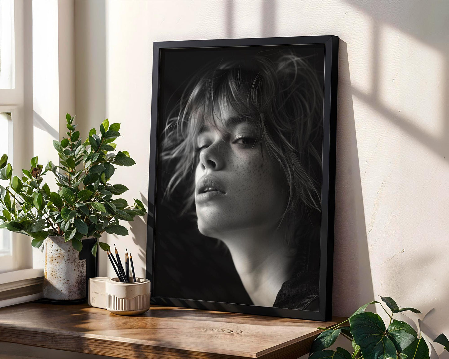 Black and White Portrait Photography Print | Minimalist Wall Art wall art print, minimalist black and white poster, modern Scandinavian wall decor, Monohaus