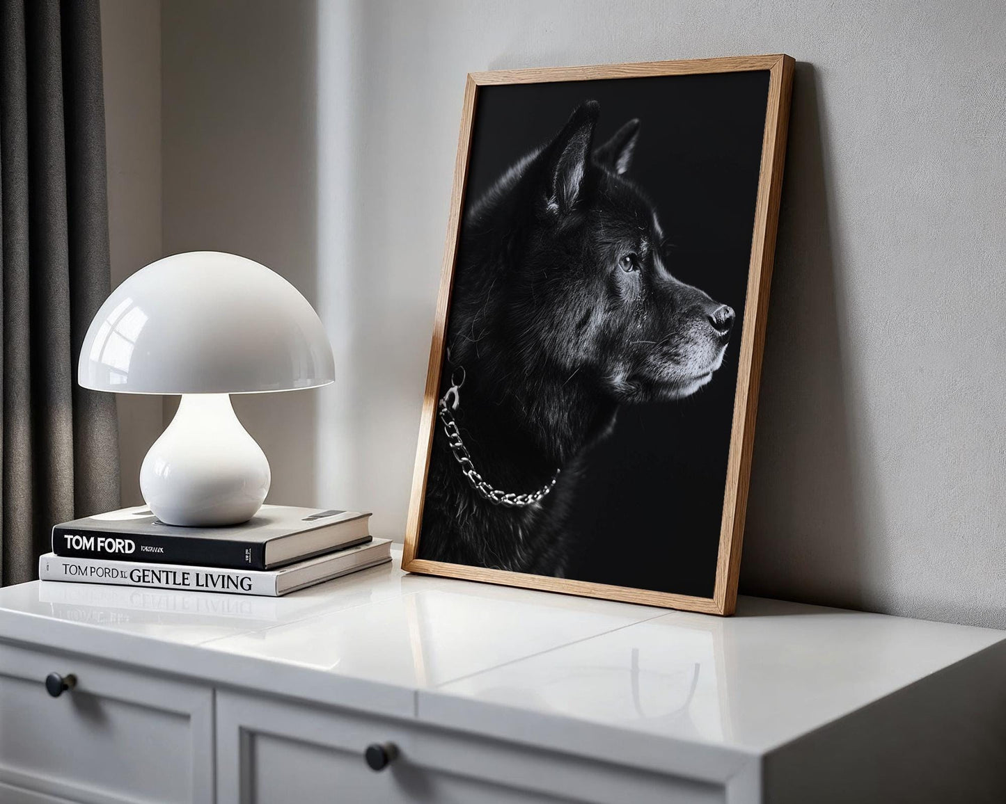 Dog Photography Poster | Minimal Black and White Print Scandinavian Home Decor wall art print, minimalist black and white poster, modern Scandinavian wall decor, Monohaus