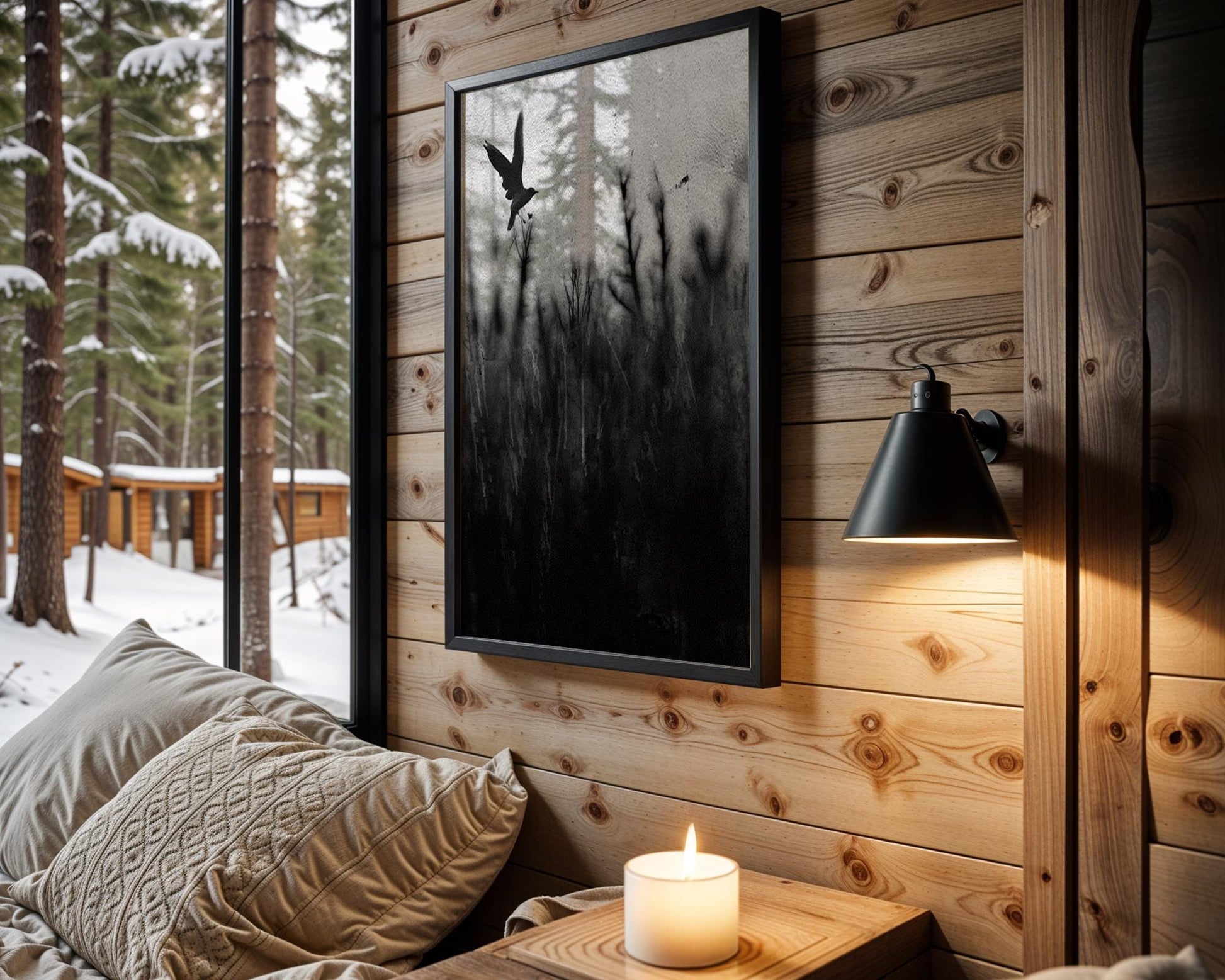 Black and White Bird Photography Print | Modern Minimalist Wall Art wall art print, minimalist black and white poster, modern Scandinavian wall decor, Monohaus