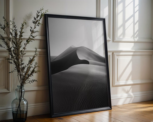 Botanical Photo | Desert Dune Abstract Print | Minimalist Scandi Landscape Photography abstract wall art print, geometric minimalist poster, modern Scandinavian decor, Monohaus