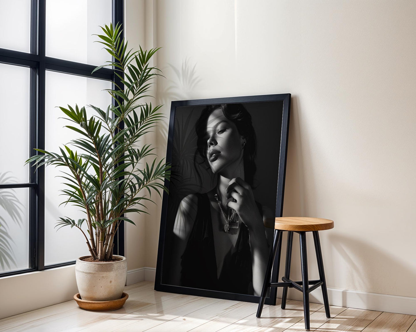 Minimal Wall Art | Retro Paris Fashion Print |  Luxury Photography wall art print, minimalist black and white poster, modern Scandinavian wall decor, Monohaus