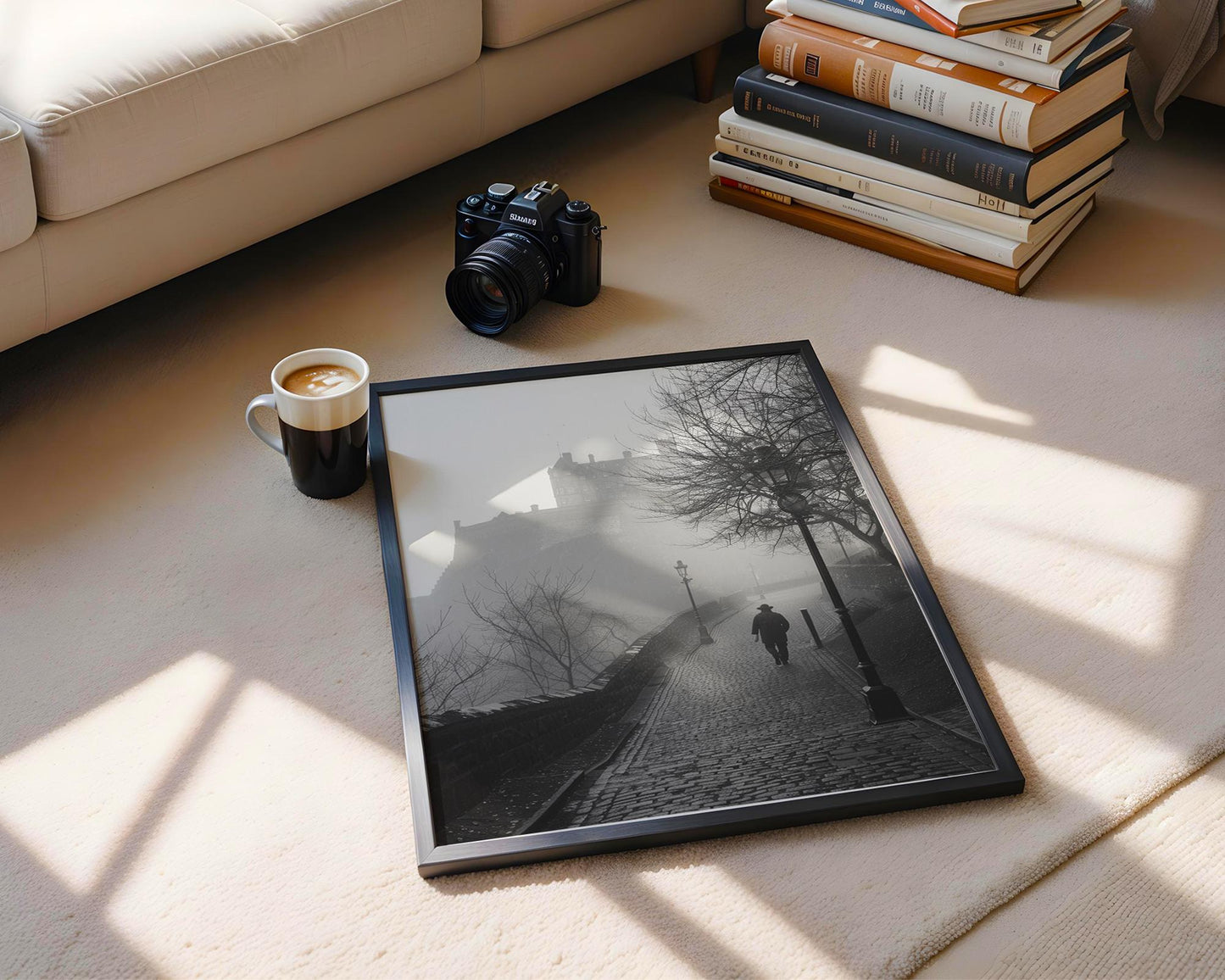 World Landmark | Edinburgh Castle Fog Print | Atmospheric Scotland Photography