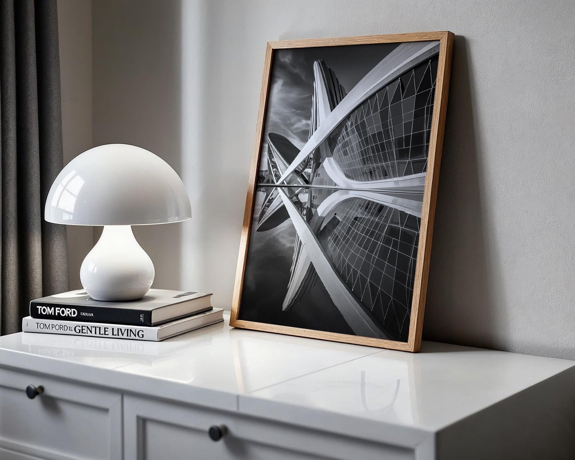 World Landmark | Valencia Architecture Print | Black and White Photography, Modern Wall Art wall art print, black and white architectural poster, minimalist modern Scandinavian wall decor, Monohaus