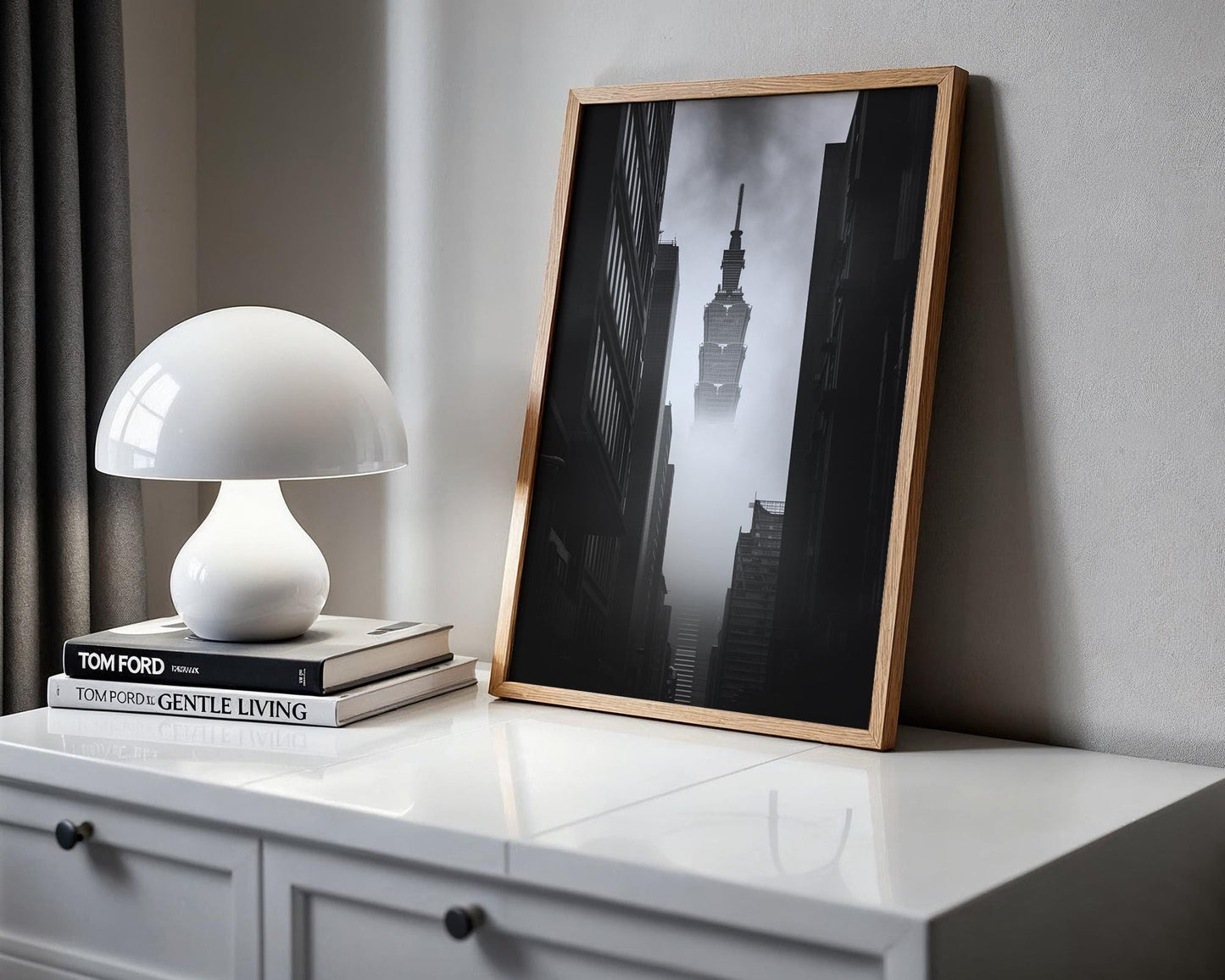 World Landmark | Taipei 101 Photography Print | Taiwan Cityscape, Minimalist Wall Art