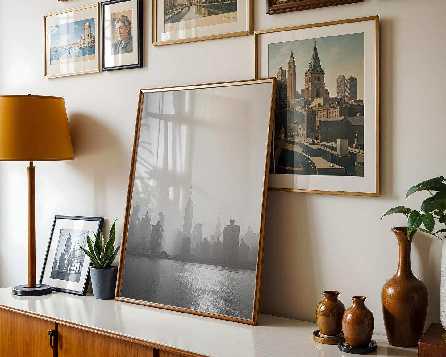 World Landmark | NYC Skyline Print | Black and White Empire State Building Photography wall art print, black and white architectural poster, minimalist modern Scandinavian wall decor, Monohaus