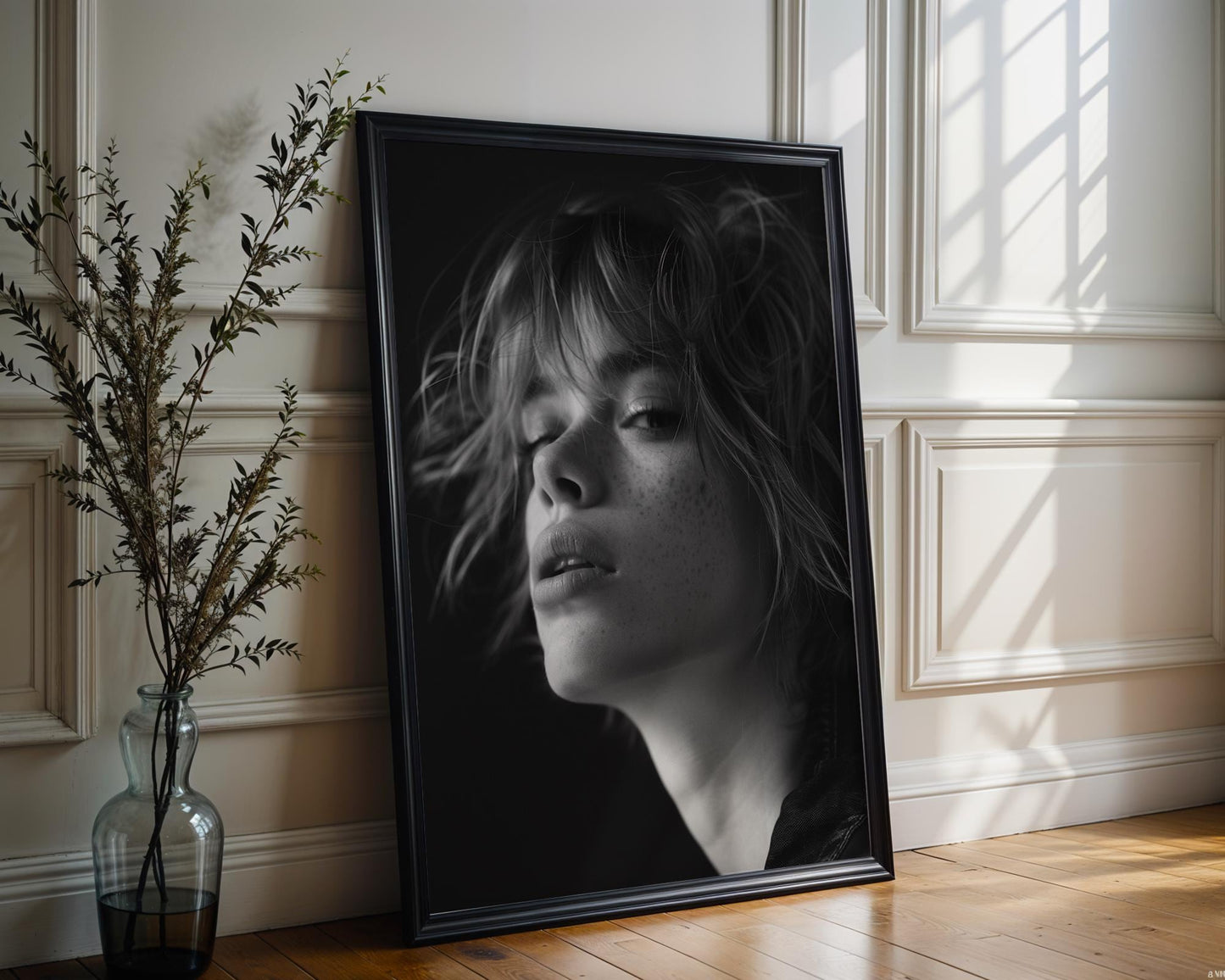 Black and White Portrait Photography Print | Minimalist Wall Art wall art print, minimalist black and white poster, modern Scandinavian wall decor, Monohaus