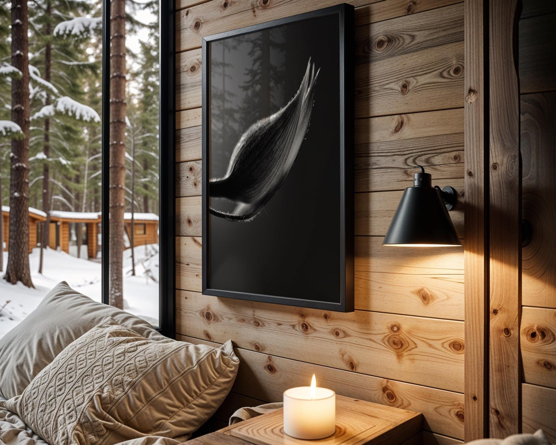 Botanical Photo | Black and White Plant Bud Print | Minimalist Fine Art Photography wall art print, minimalist black and white poster, modern Scandinavian wall decor, Monohaus