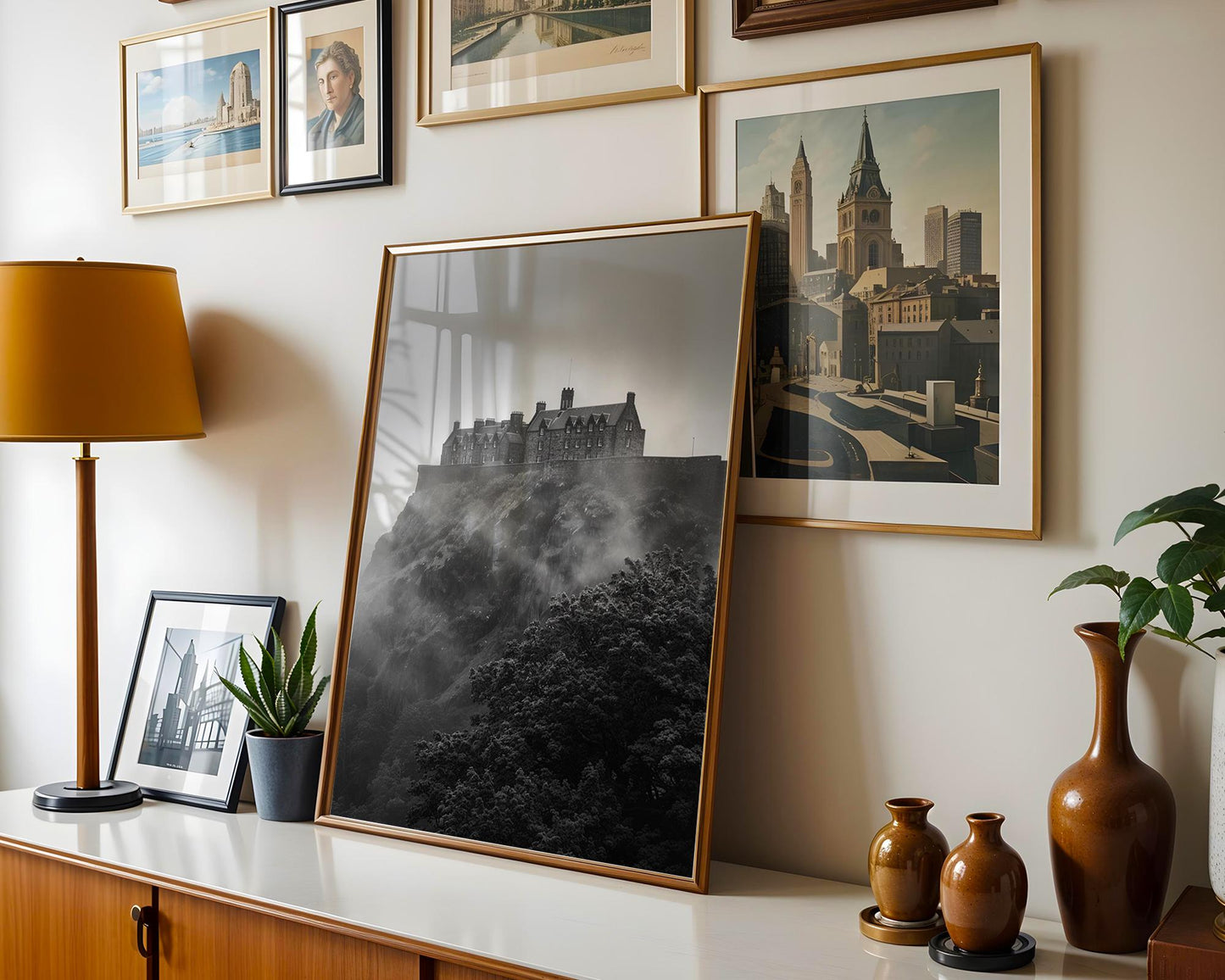 World Landmark | Edinburgh Castle Print | Moody Scotland Photography, Historic Travel Decor