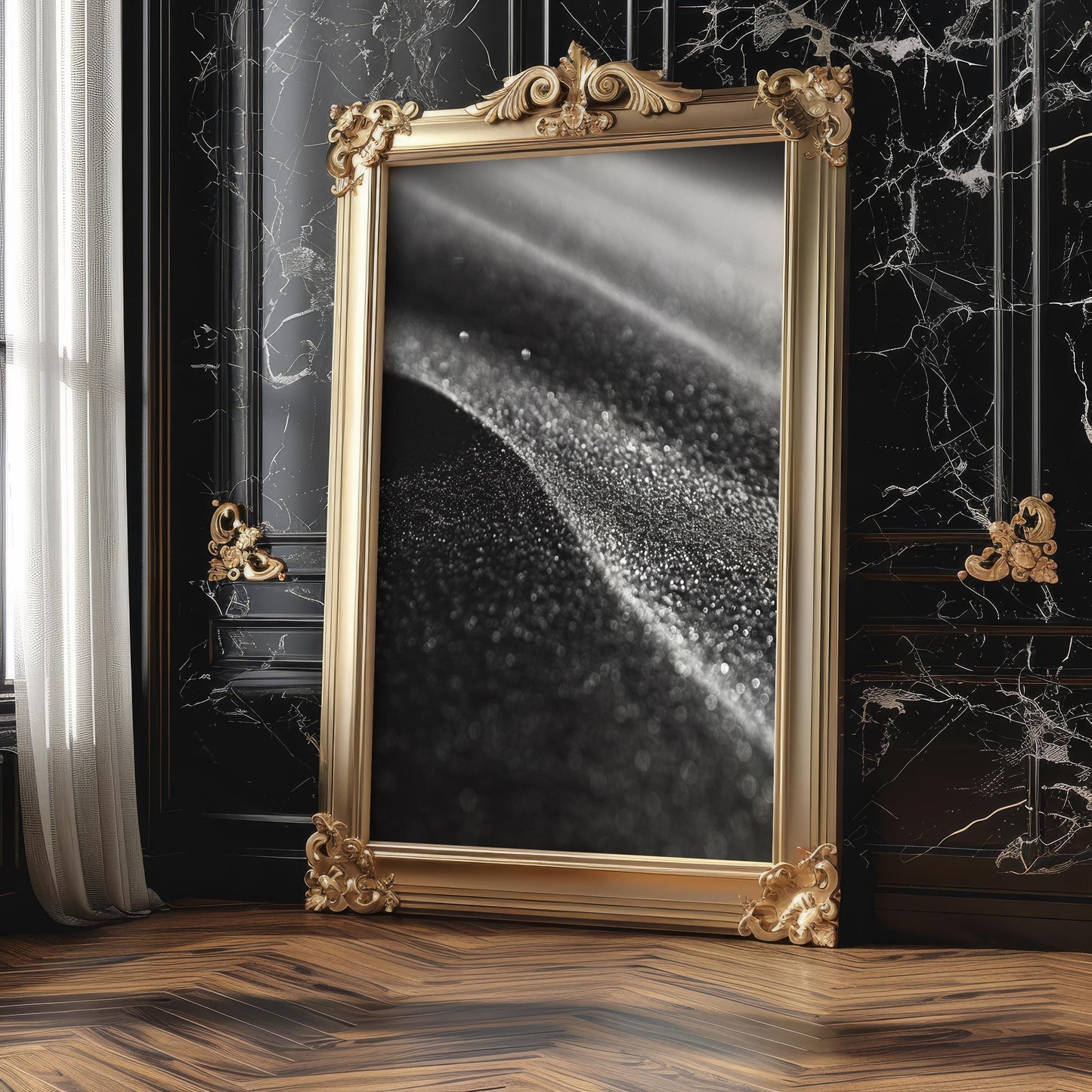 Minimal Wall Art Minimalist Sand Texture Art Print | Black and White Photography wall art print, minimalist black and white poster, modern Scandinavian wall decor, Monohaus