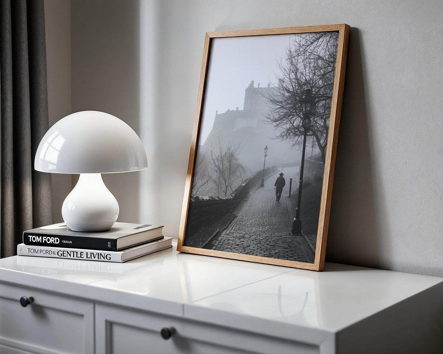 World Landmark | Edinburgh Castle Fog Print | Atmospheric Scotland Photography