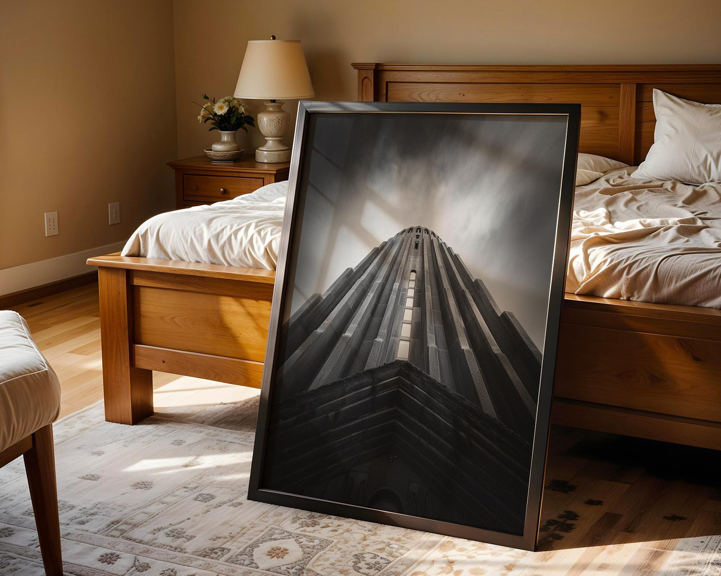 World Landmark | Hallgrímskirkja Church Print | Black and White Reykjavik Architecture Photography