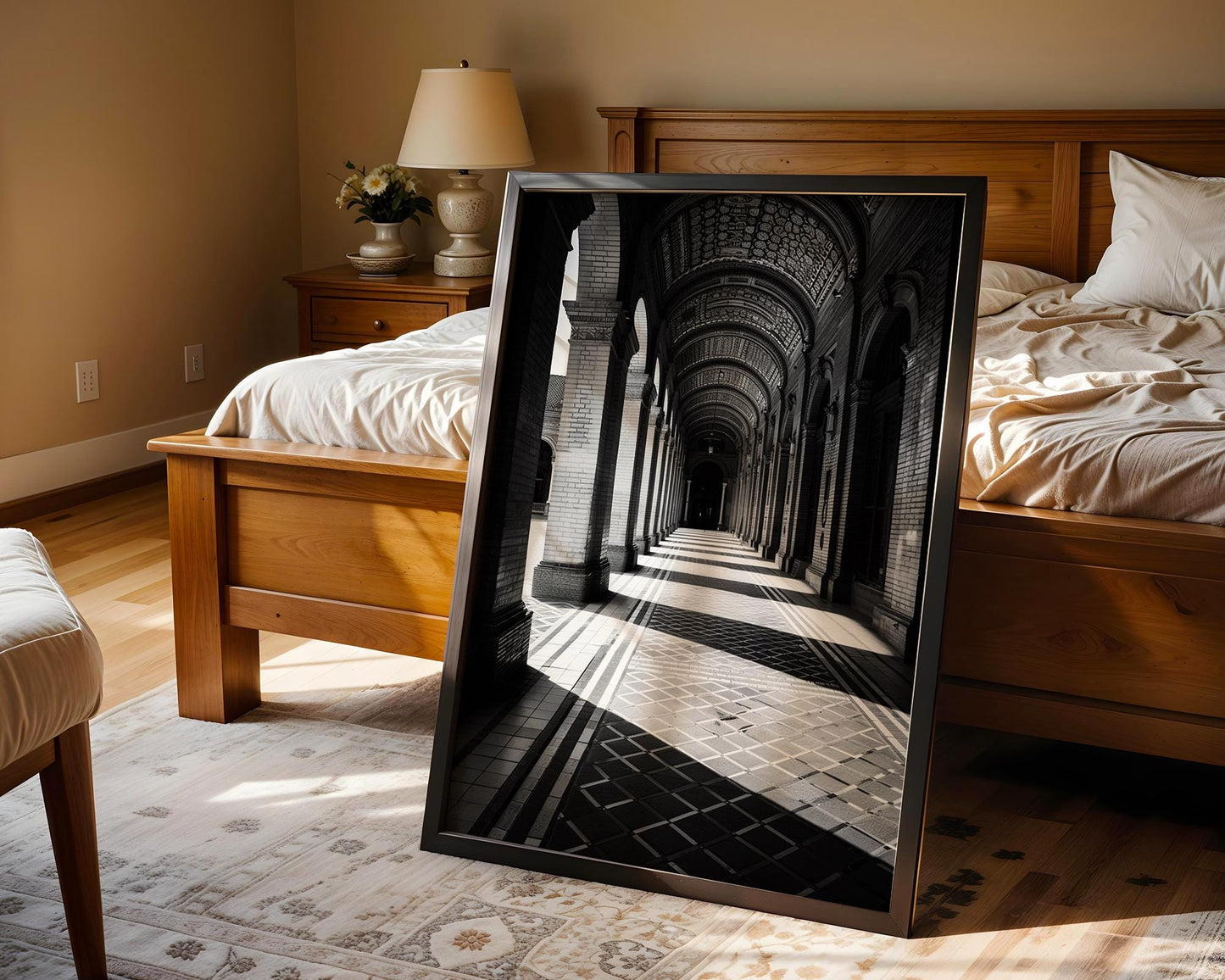 World Landmark | Seville Spain Print | Plaza de España Arched Corridor Poster