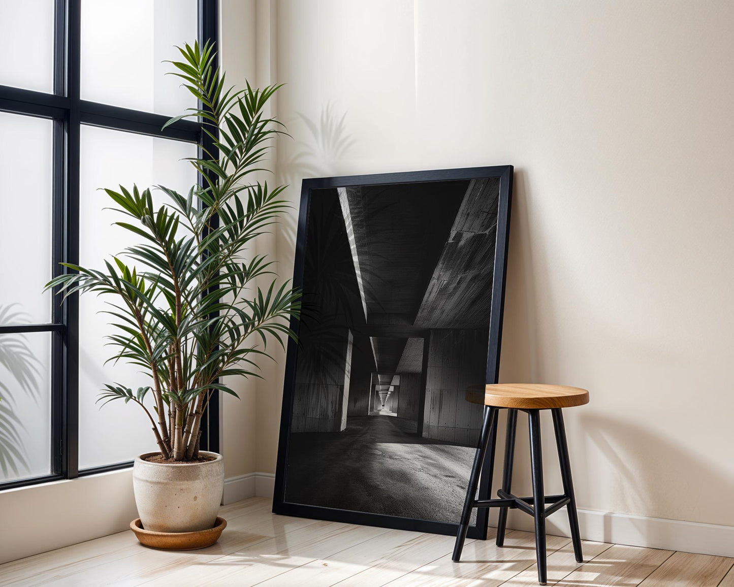 Urban Photography | Concrete Architecture Fine Art Print | Black and White Minimalist Photography wall art print, black and white architectural poster, minimalist modern Scandinavian wall decor, Monohaus