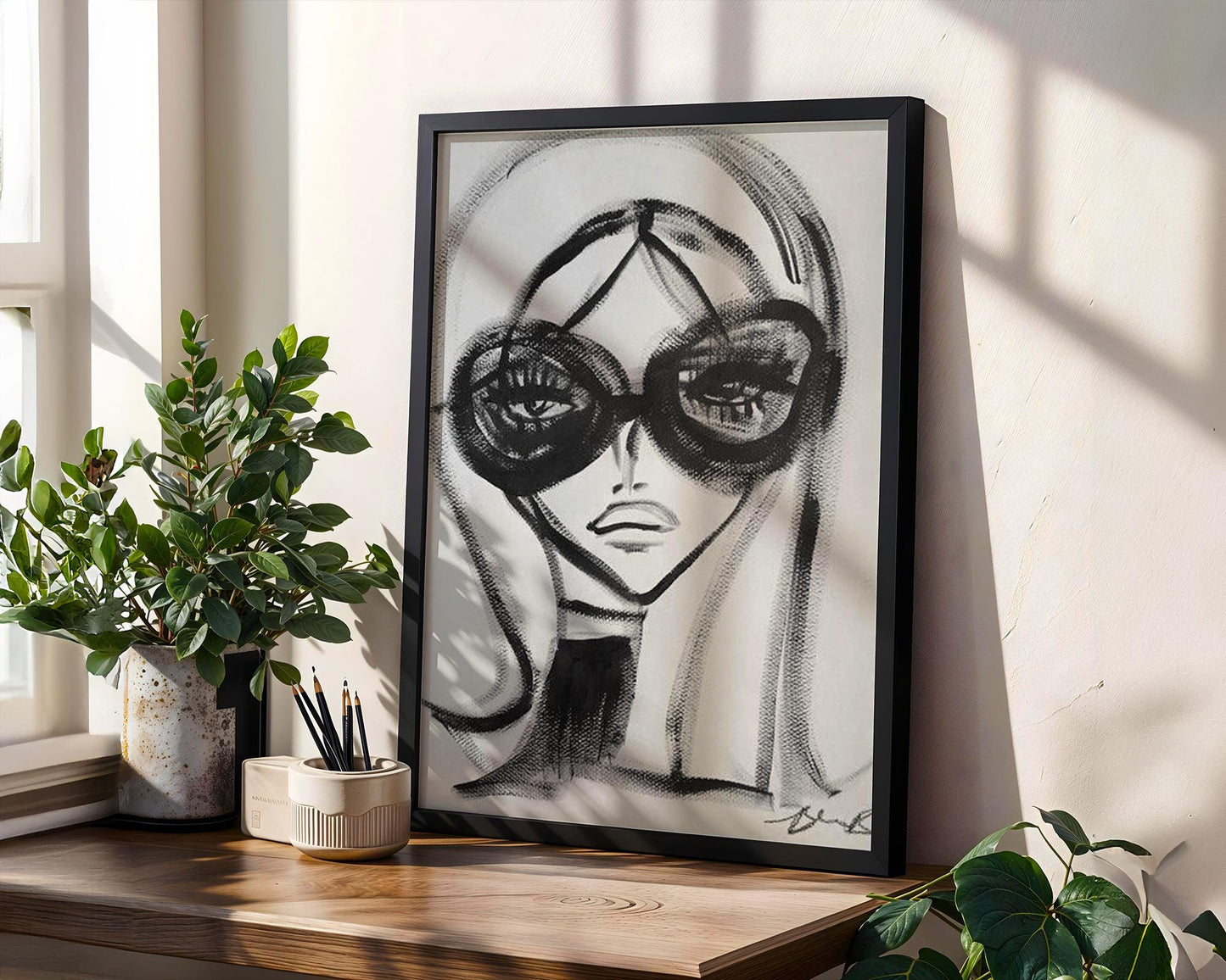 Designer Wall Art | Abstract Fashion Print | Black and White Sketch Poster abstract wall art print, geometric minimalist poster, modern Scandinavian decor, Monohaus