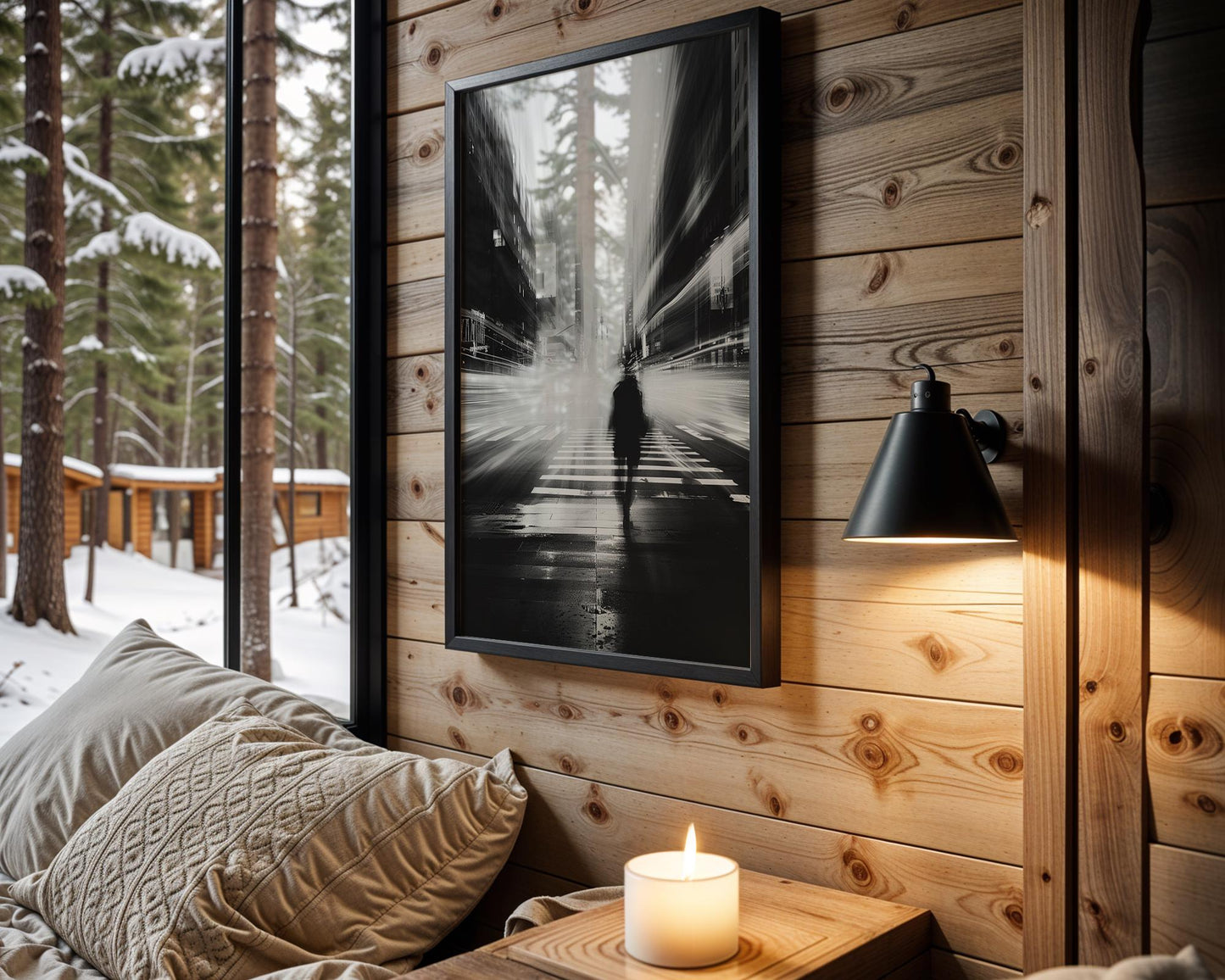 Urban Photography | Black and White Crosswalk Art Print | Urban Minimalist Decor black and white photo print, minimalist monochrome wall art poster for modern interiors, Monohaus