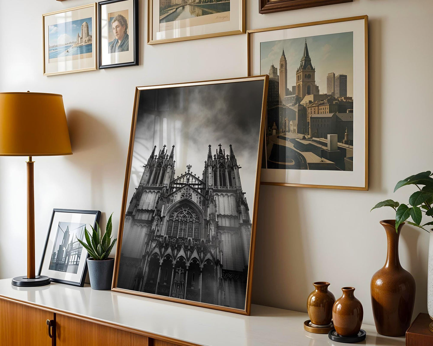 World Landmark | Gothic Cathedral Black and White Photography Print | Europe Architecture Wall Art wall art print, black and white architectural poster, minimalist modern Scandinavian wall decor, Monohaus