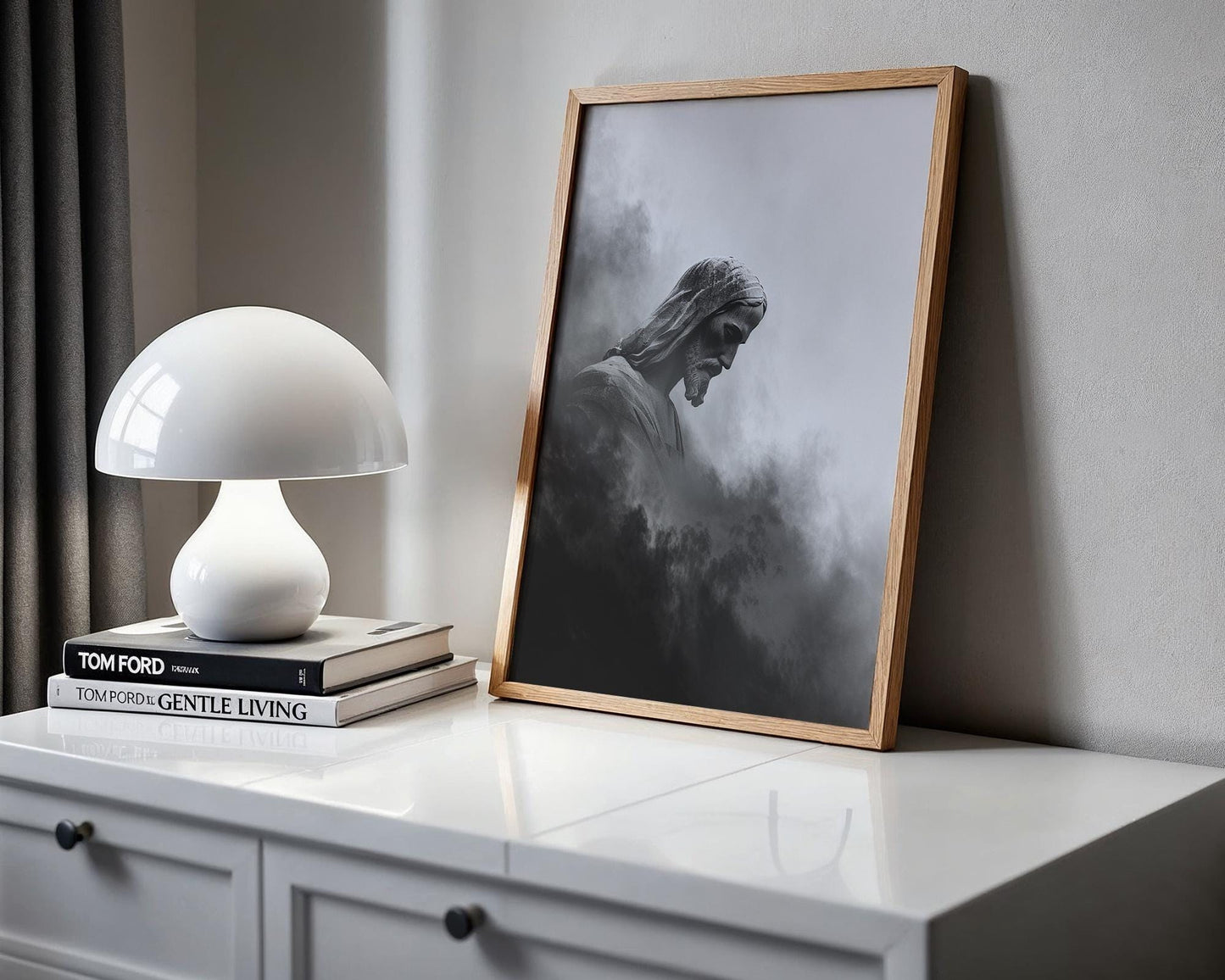 World Landmark | Christ the Redeemer Print | Rio Statue Photography, Minimalist Wall Art wall art print, minimalist black and white poster, modern Scandinavian wall decor, Monohaus