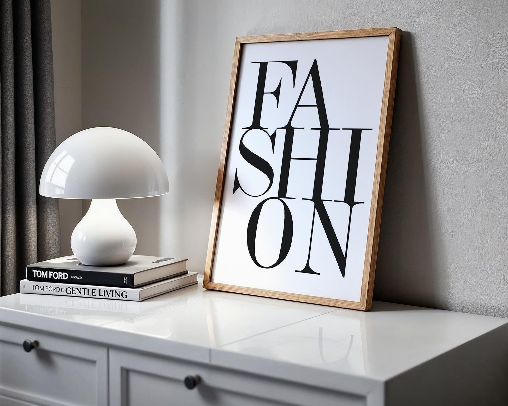 Designer Wall Art | Fashion Typography Print | Modern Black and White Home Decor typography wall art print, minimalist black and white type poster, modern graphic design decor, Monohaus