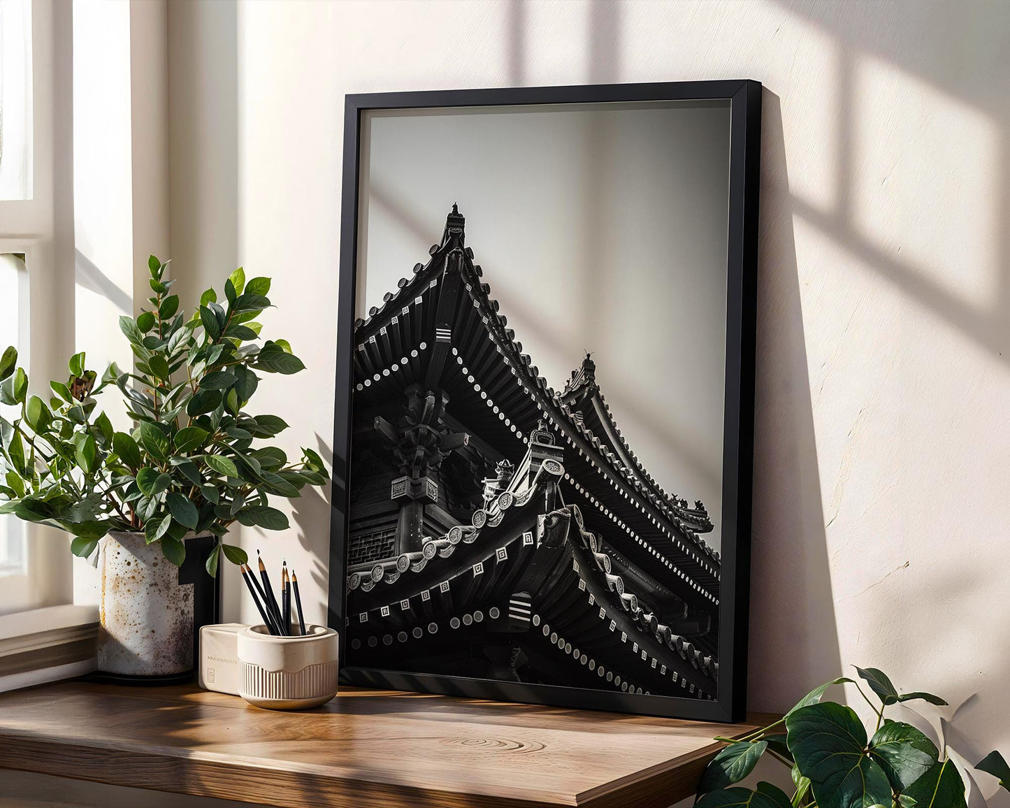 World Landmark | Kyoto Temple Photography Print | Minimalist Japanese Architecture Wall Art