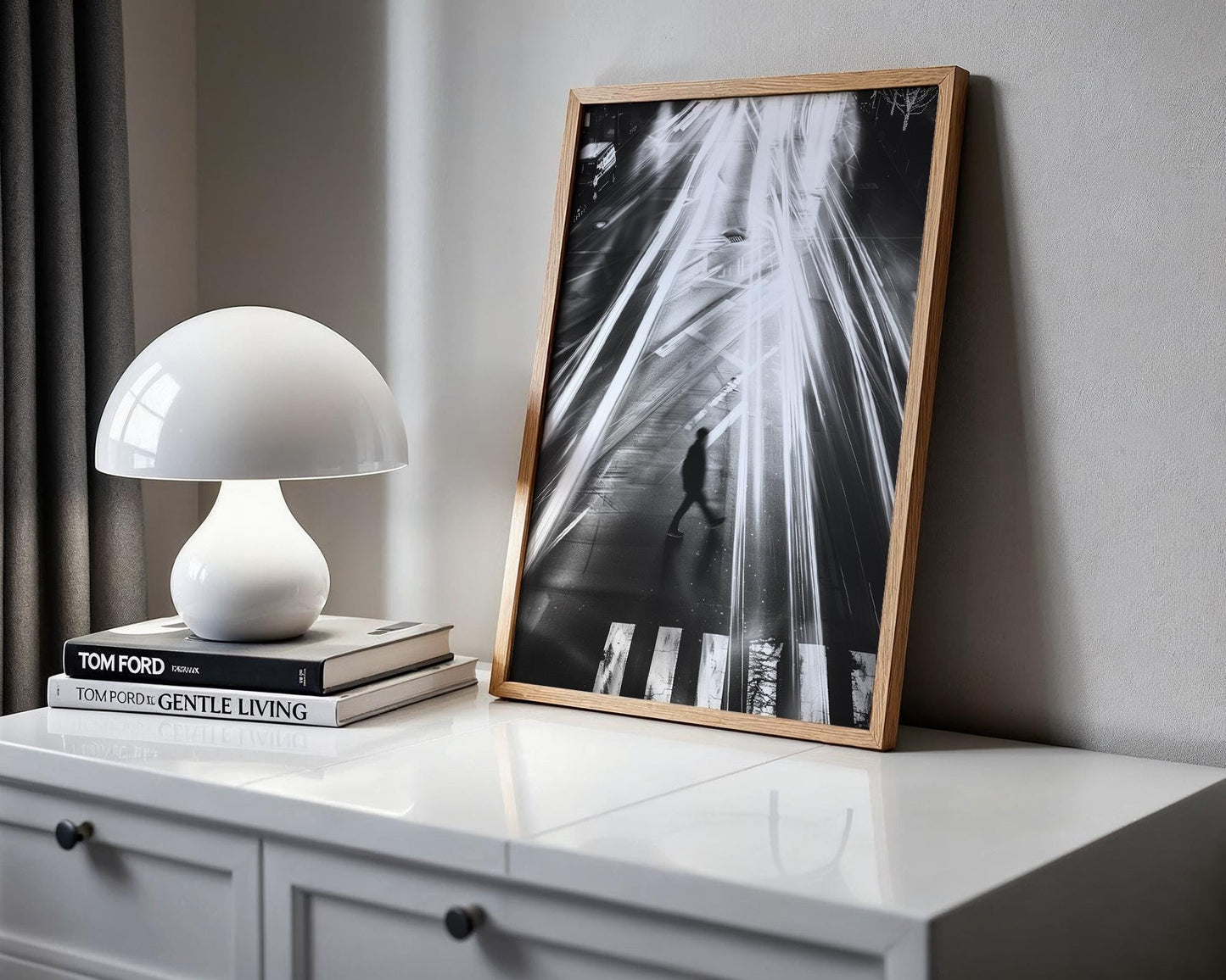 Urban Photography | Black and White Crosswalk Art Print | Urban Minimalist Decor black and white photo print, minimalist monochrome wall art poster for modern interiors, Monohaus