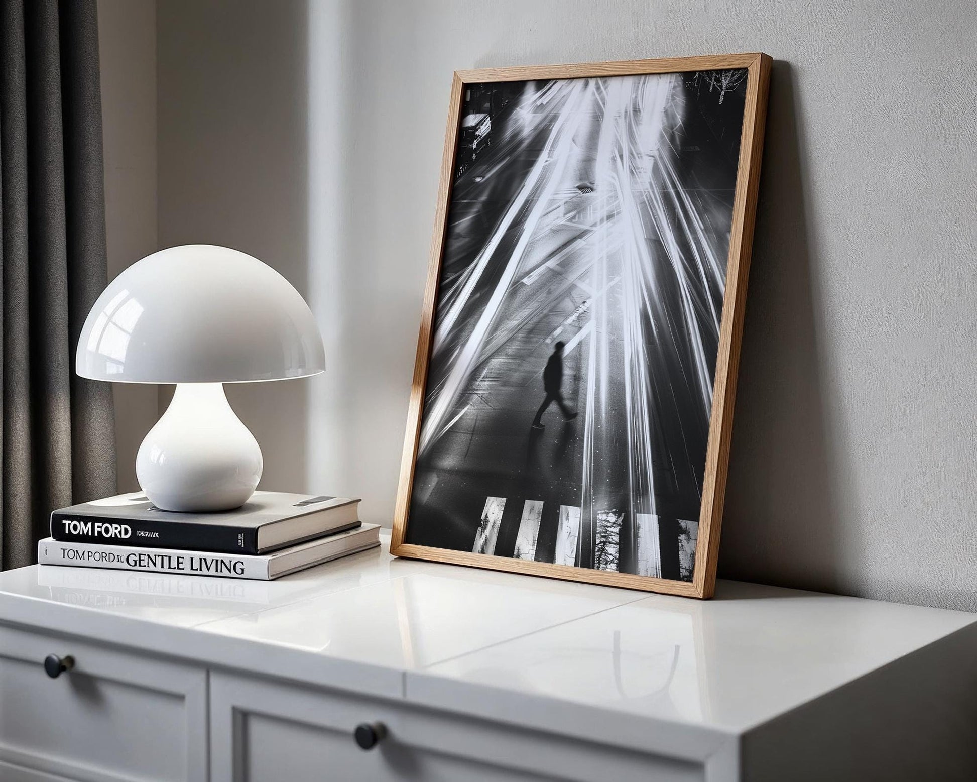 Urban Photography | Black and White Crosswalk Art Print | Urban Minimalist Decor black and white photo print, minimalist monochrome wall art poster for modern interiors, Monohaus