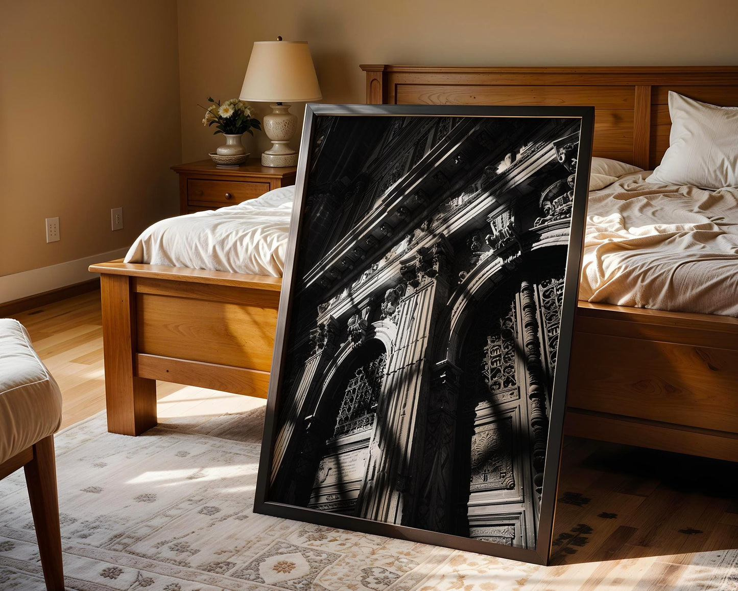 World Landmark | Seville Cathedral Print | Gothic Architecture Black & White Photography