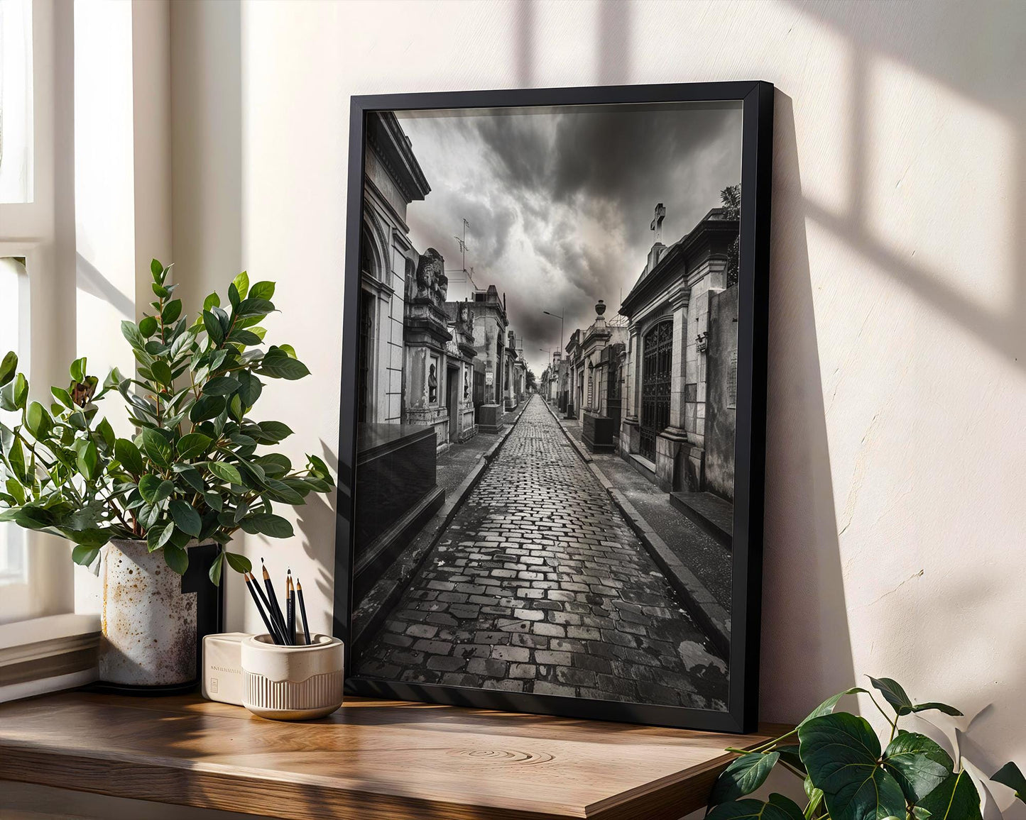 World Landmark | Recoleta Cemetery Print | Buenos Aires Black and White Photography