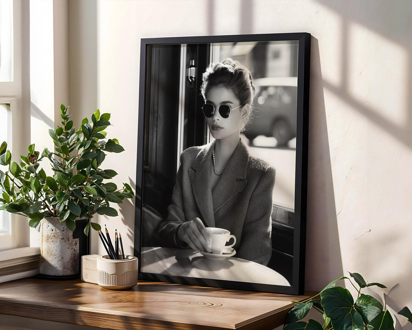 Minimal Wall Art | Retro Paris Fashion Print |  Glamour Photography wall art print, minimalist black and white poster, modern Scandinavian wall decor, Monohaus