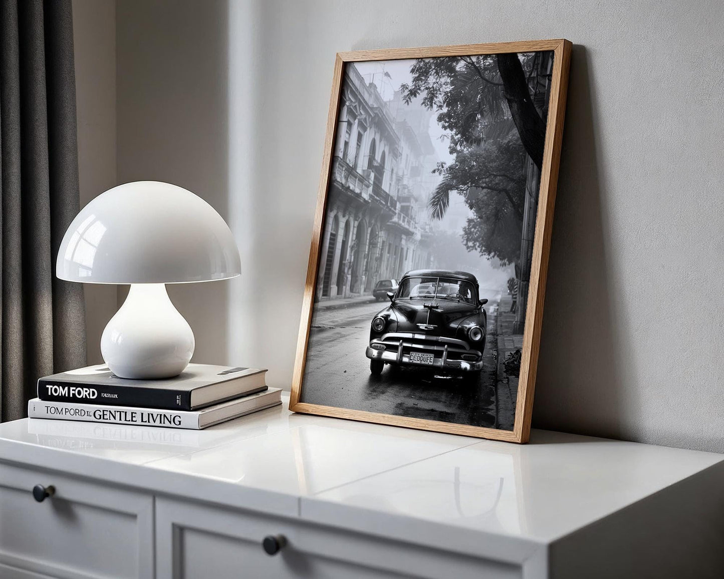 World Landmark | Havana Cuba Street Photography Print | Vintage Car Wall Art